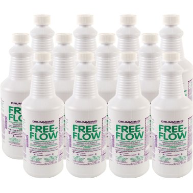 Free Flow Urinal Drain Opener 32oz - 12 Pack