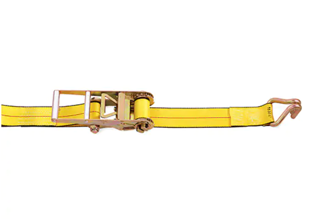 Ratchet Straps, Wire Hook, 3" W x 30' L, 5400 lbs. (2450 kg) Working Load Limit Each