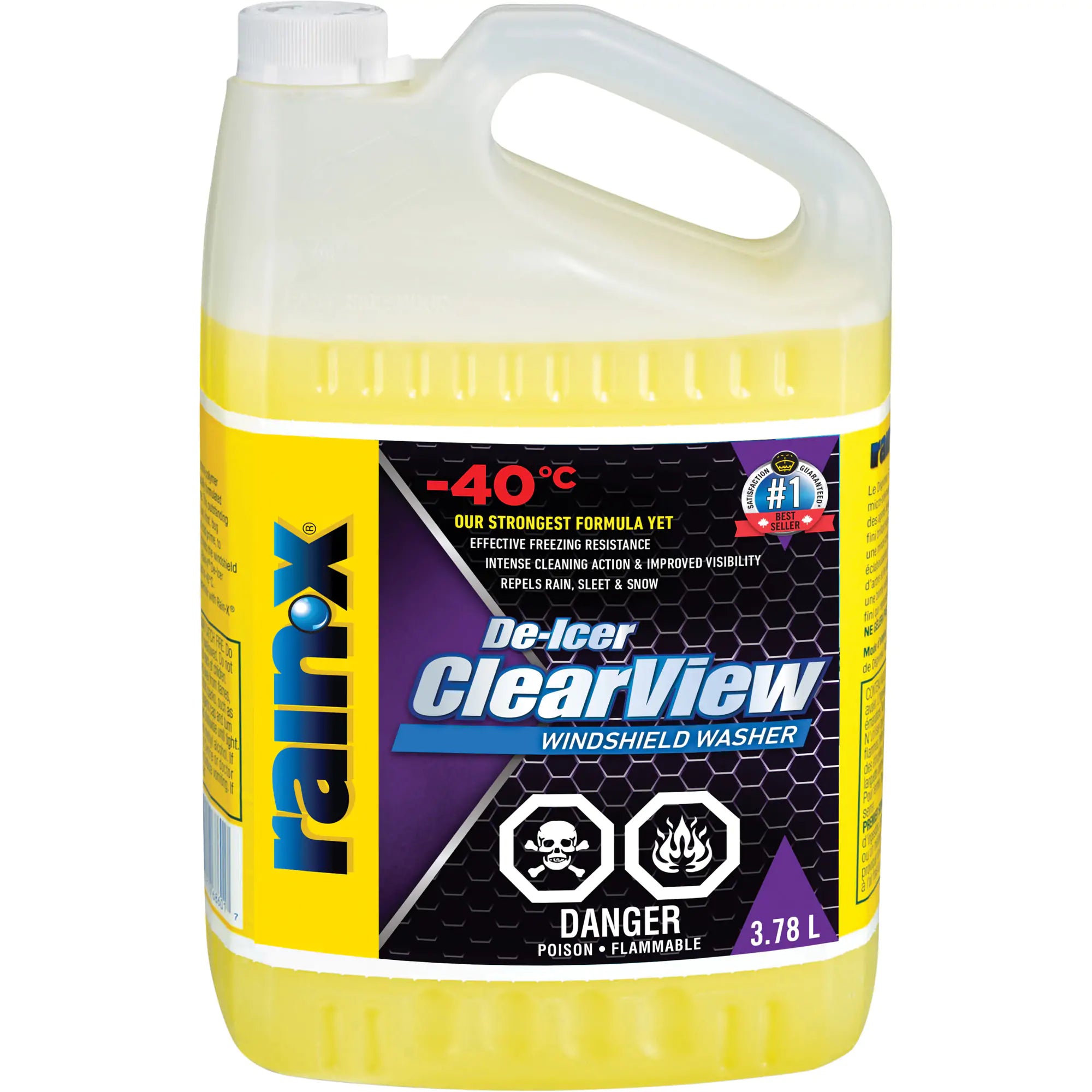 Rain-X® ClearView De-Icer, Jug, 3.78 L Case of 4