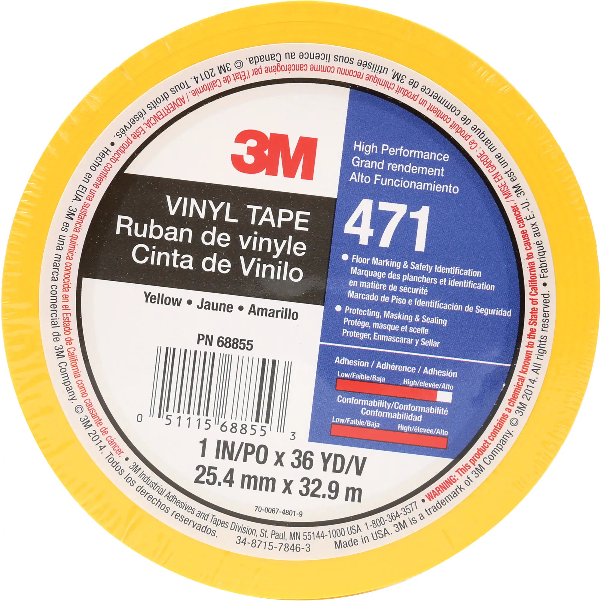 471 Vinyl Tape, 25.4 mm (1