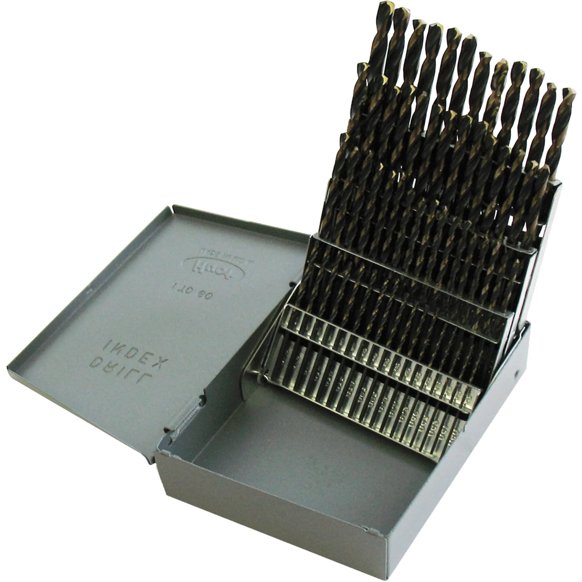 Jobber Length Drill Set, 60 Pieces, High Speed Steel Each
