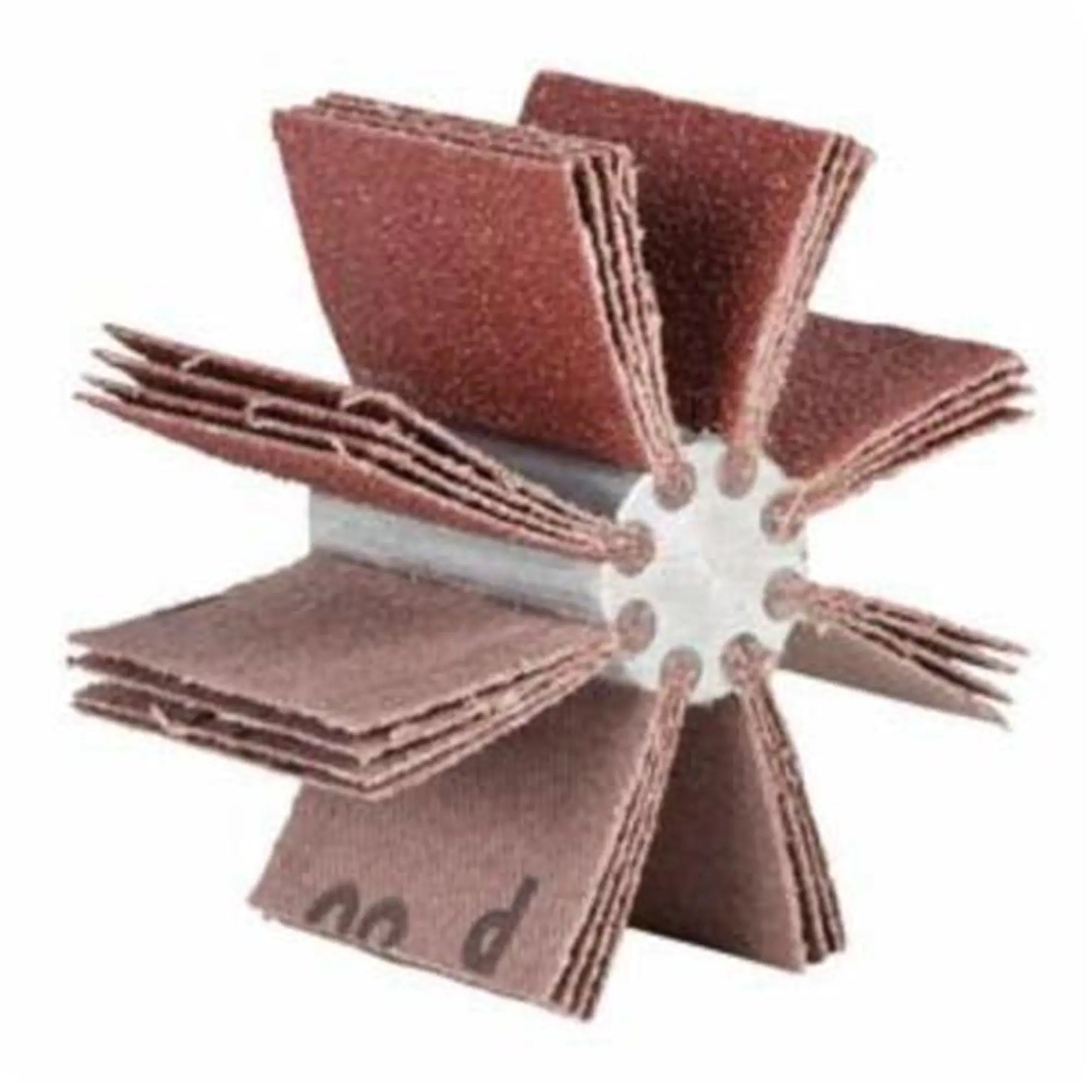 Plain Flap B-810 Bore Polisher, Aluminum Oxide, 80 Grit, 2-3/4