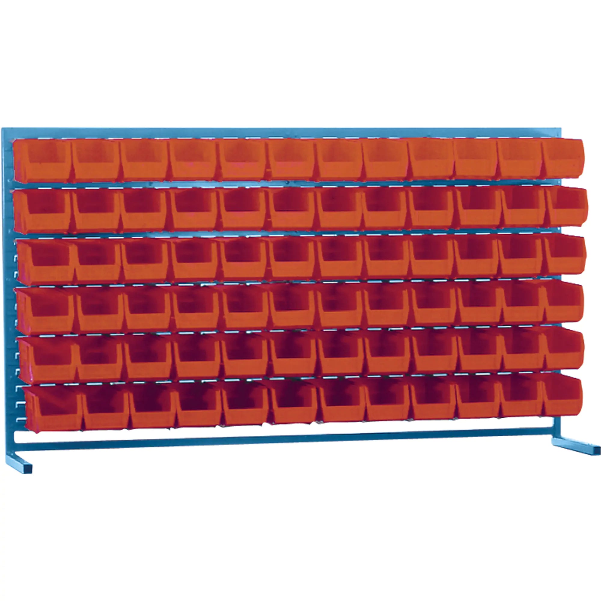 Louvered Rack & Bins Combinations, 72 Bins, 72