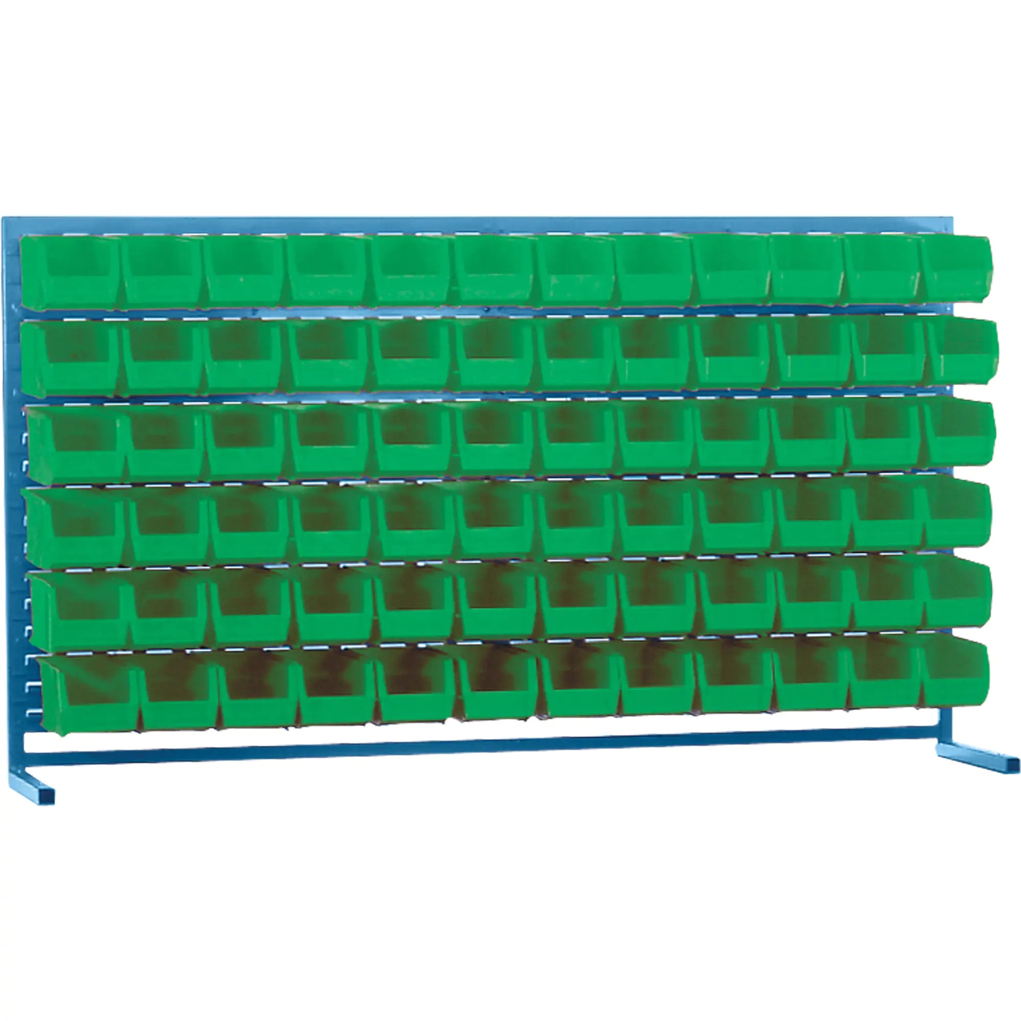 Louvered Rack & Bins Combinations, 72 Bins, 72