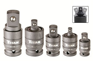 5 PC. PIN-FREE LOCKING UNIVERSAL JOINT ADAPTER SET