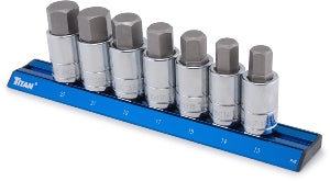 7 PC. METRIC LARGE HEX BIT SOCKET SET