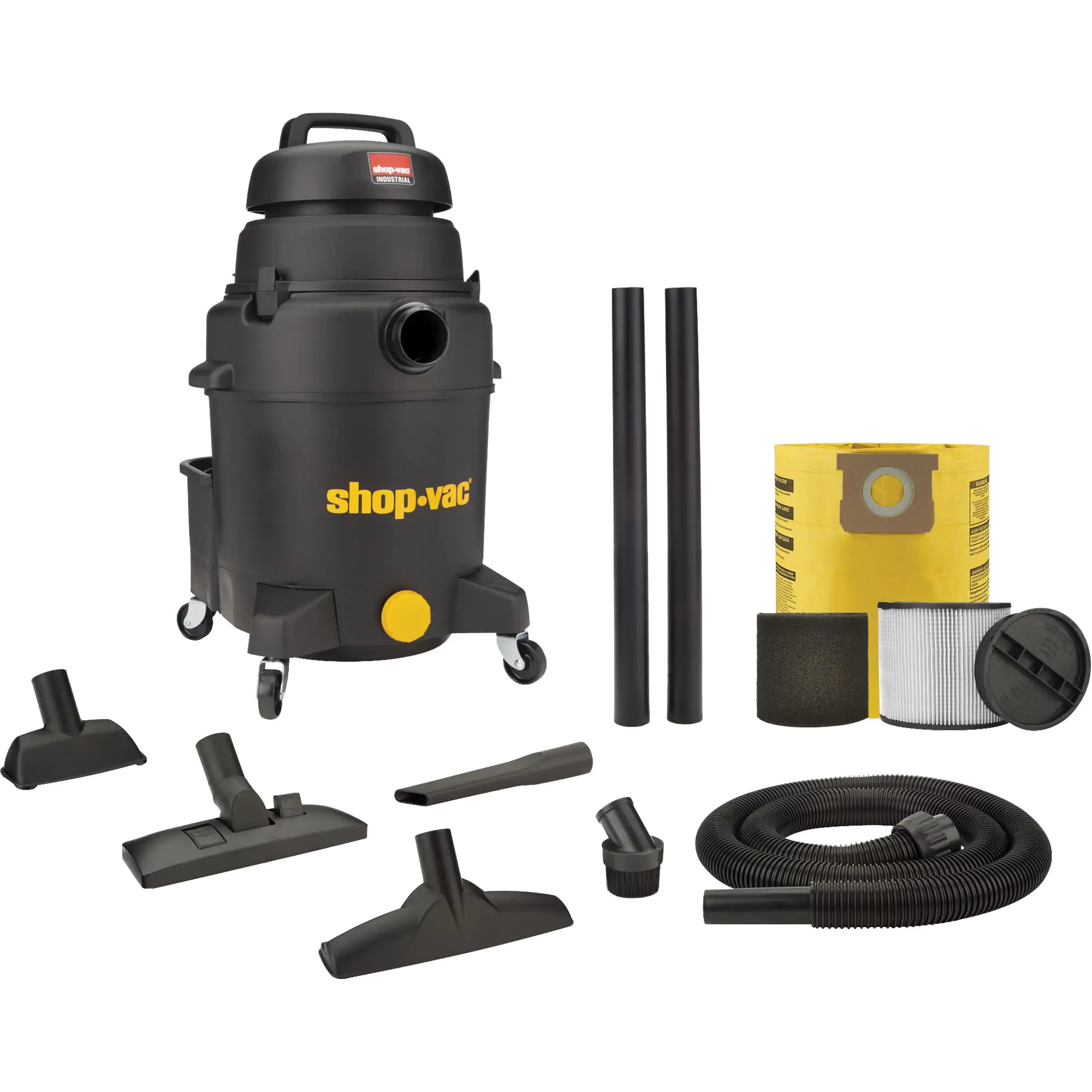 Shop Vacuum, Wet-Dry, 6 HP, 10 US Gal. (37.9 Litres) Each