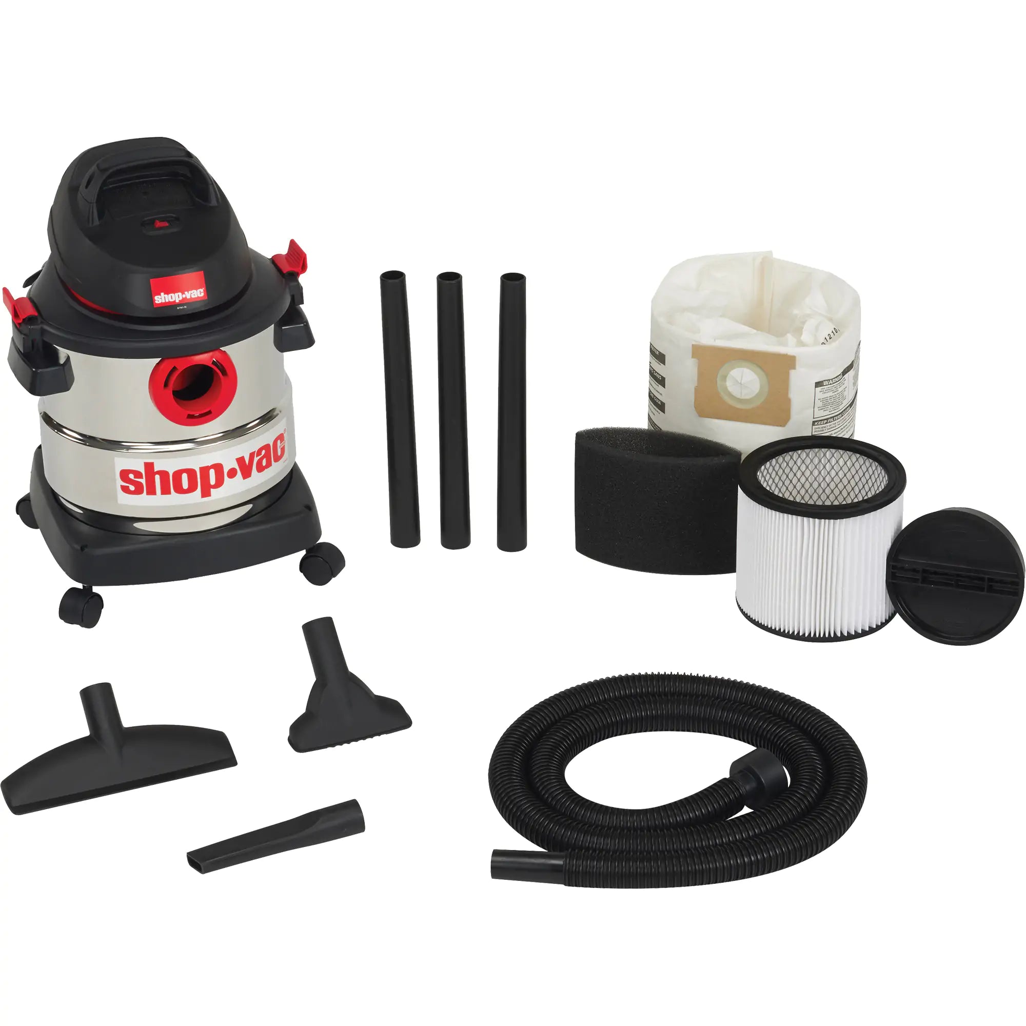 Shop Vacuum, Wet-Dry, 4.5 HP, 5 US Gal. (18.9 Litres) Each