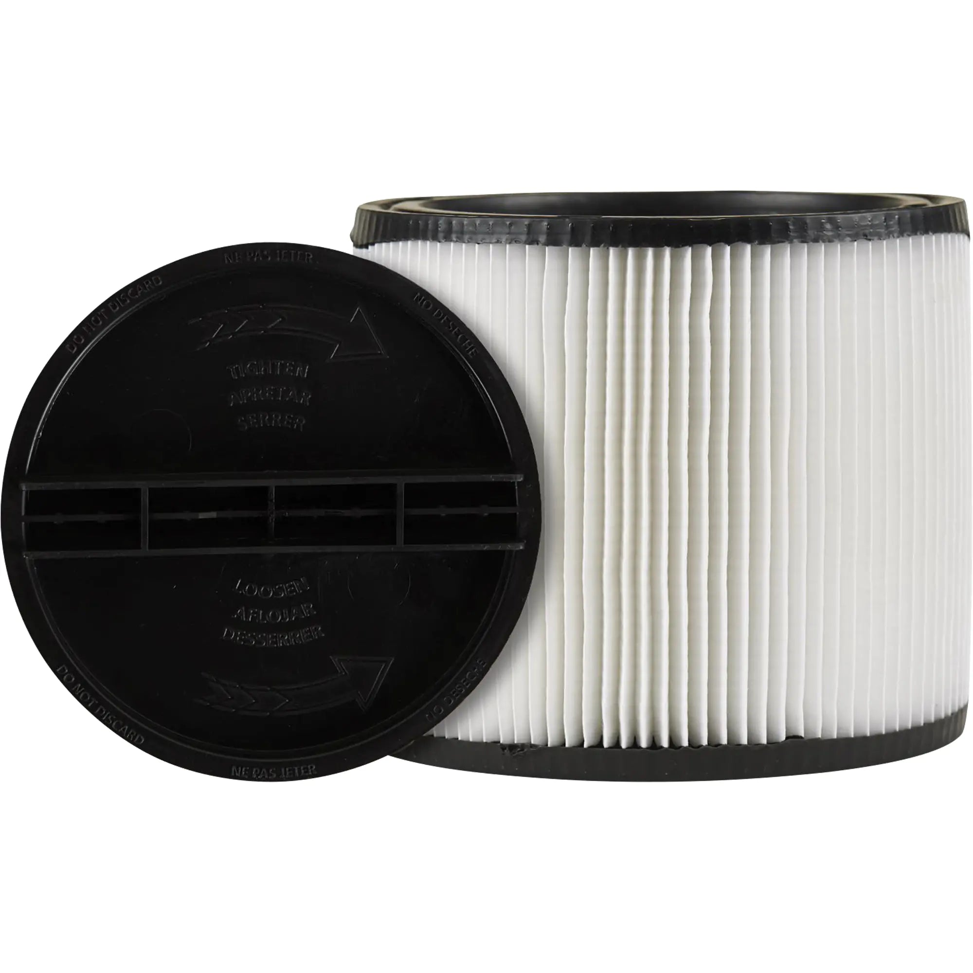 Vacuum Filter, Cartridge, Fits 5 US gal. Pack of 2