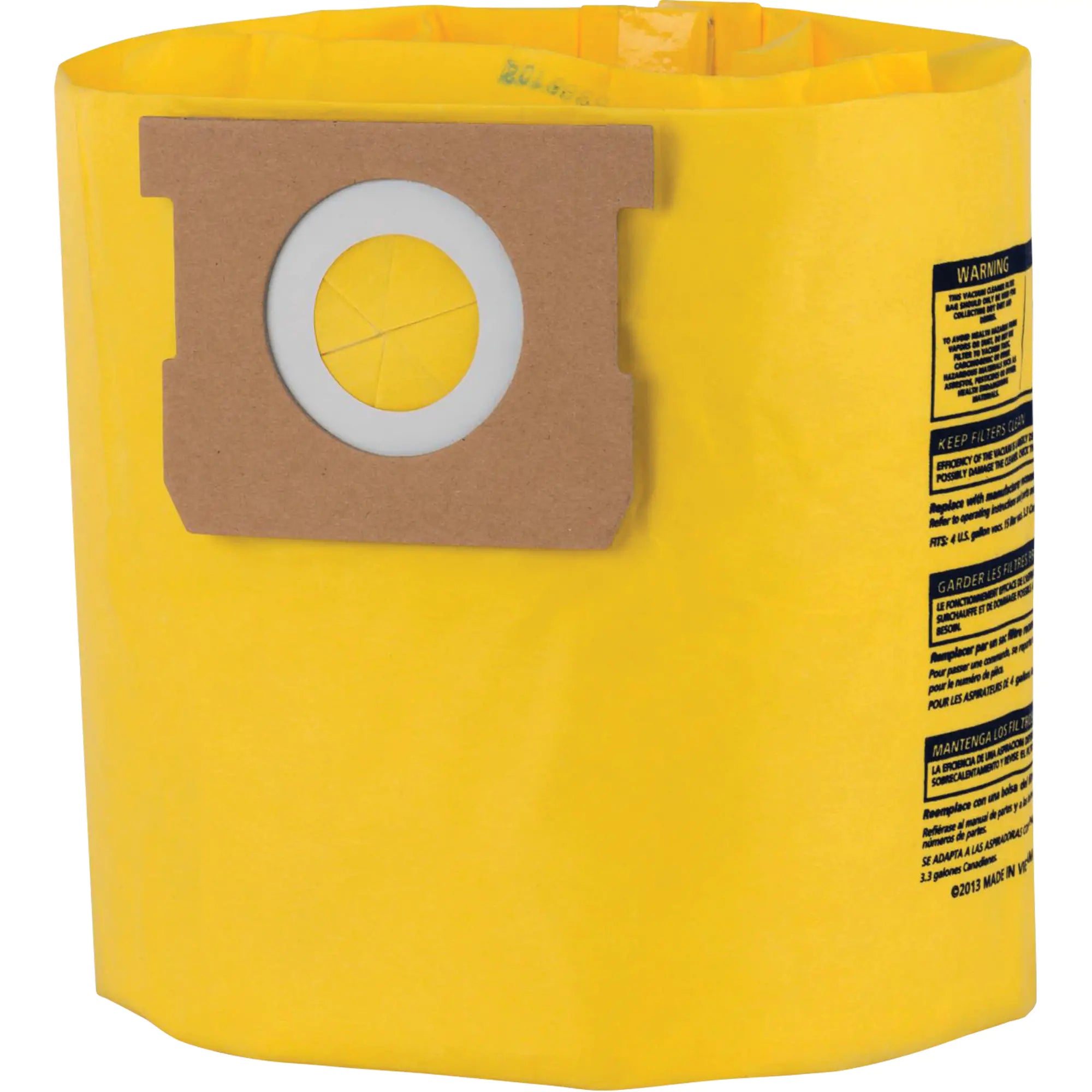 Type D High Efficiency Disposable Filter Bags, 4 US gal. Each