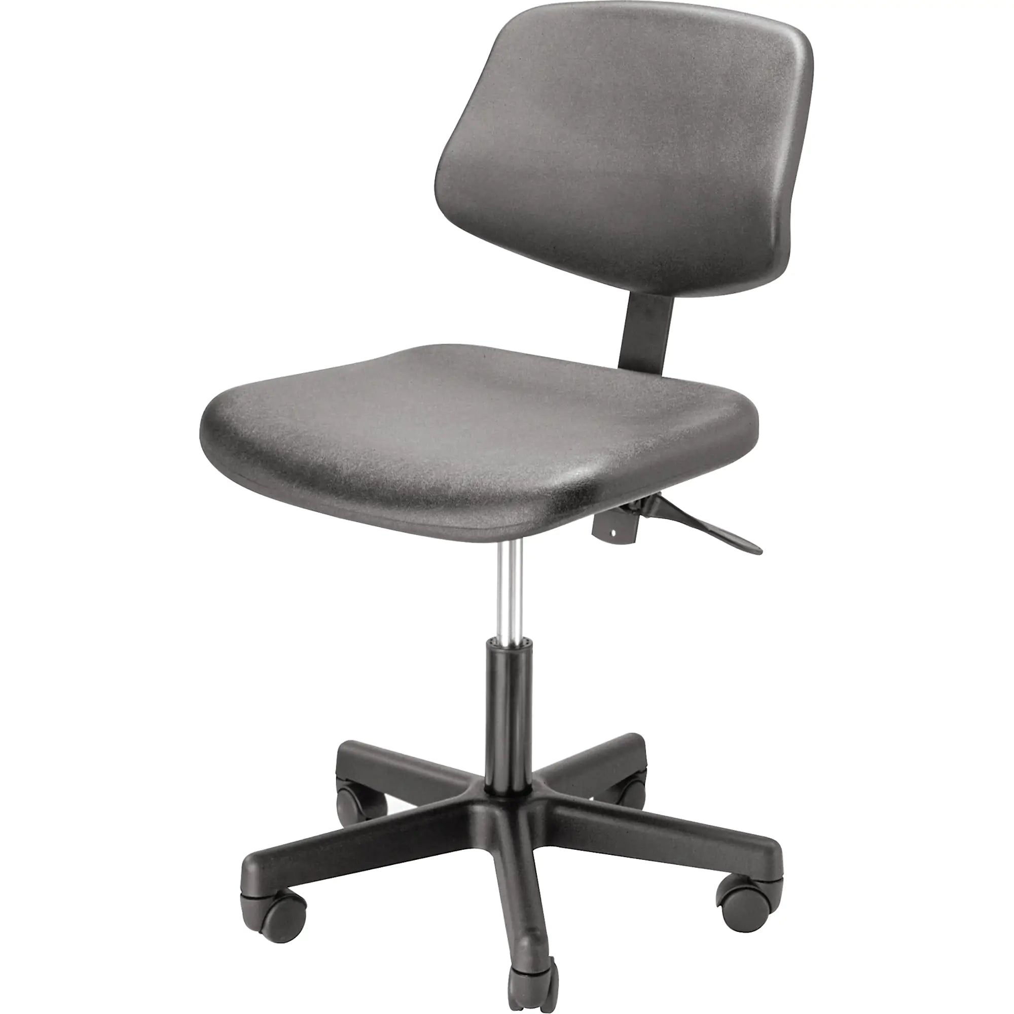 1500 Series Heaving Duty Stool with Back, Mobile, Adjustable, 16