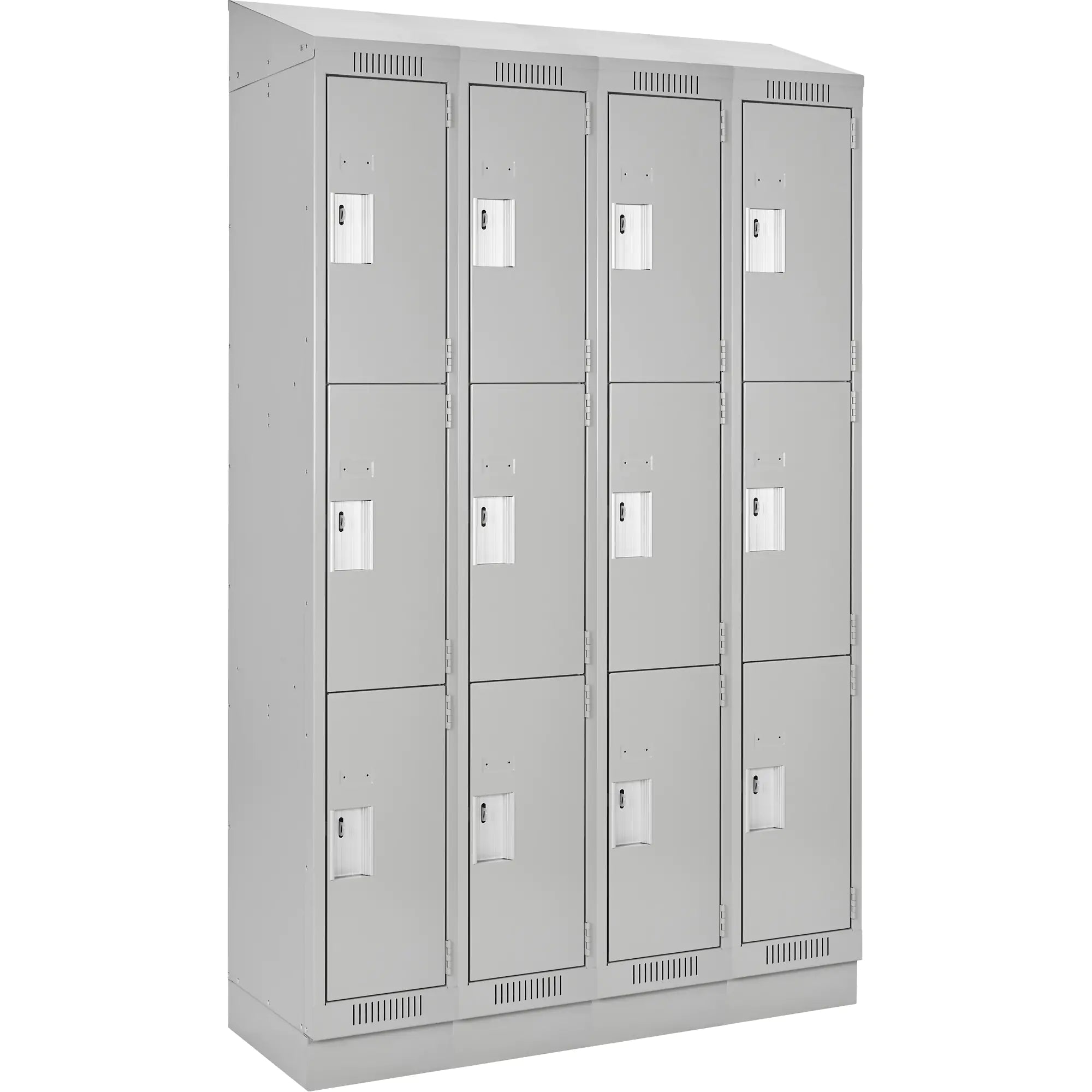 Clean Line™ Lockers, 3 -tier, Bank of 4, 48