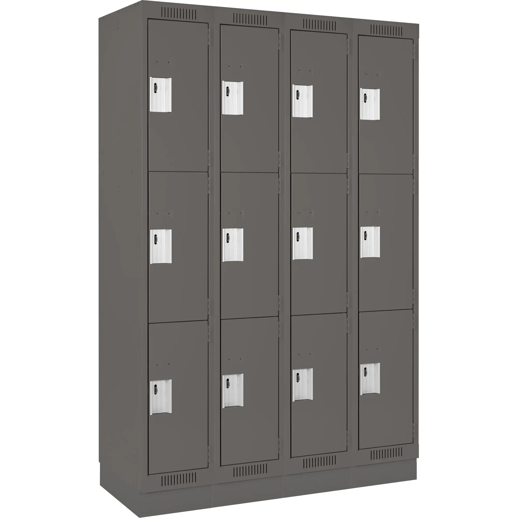 Clean Line™ Lockers, 3 -tier, Bank of 4, 48