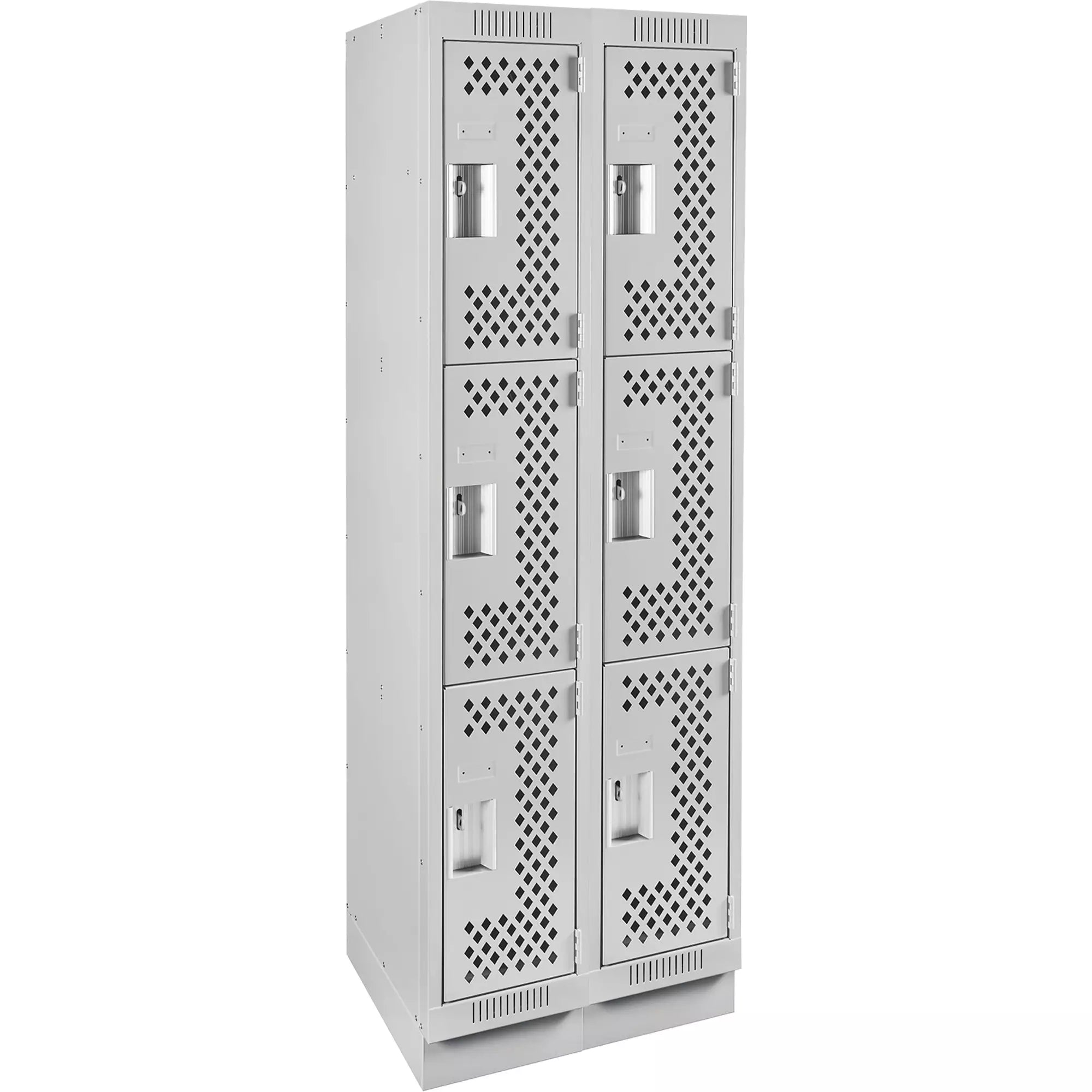Clean Line™ Lockers, 3 -tier, Bank of 2, 24