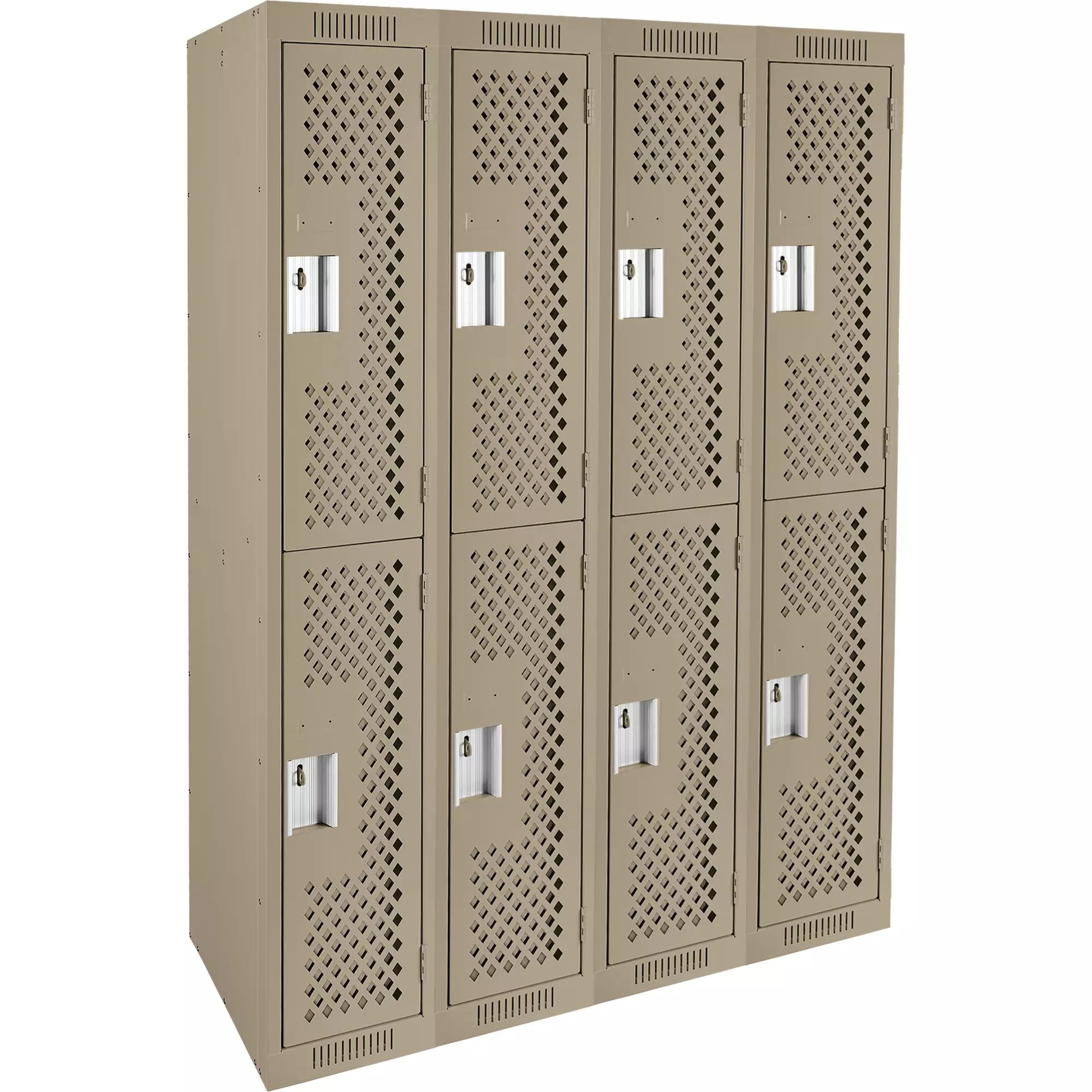 Clean Line™ Lockers, 2 -tier, Bank of 4, 48
