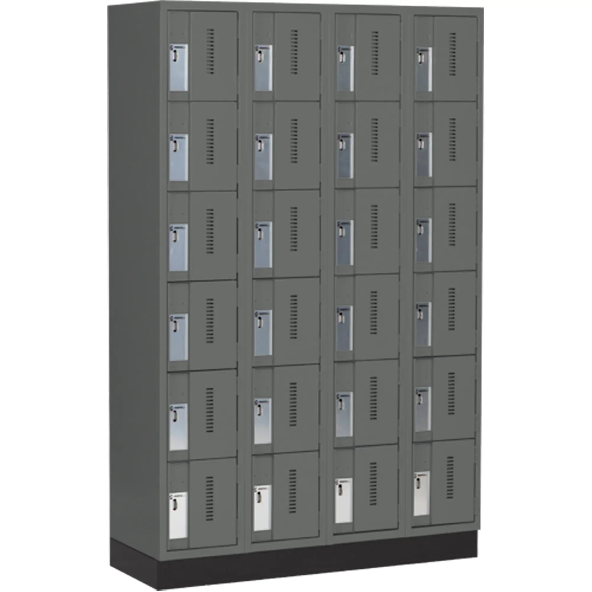 Concorde™ Heavy-Duty Lockers, 6 -tier, Bank of 4, 48