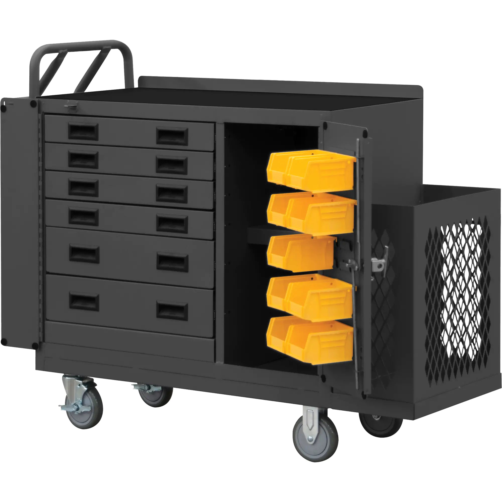 Heavy Duty Mobile Work Stations, Steel Surface Each