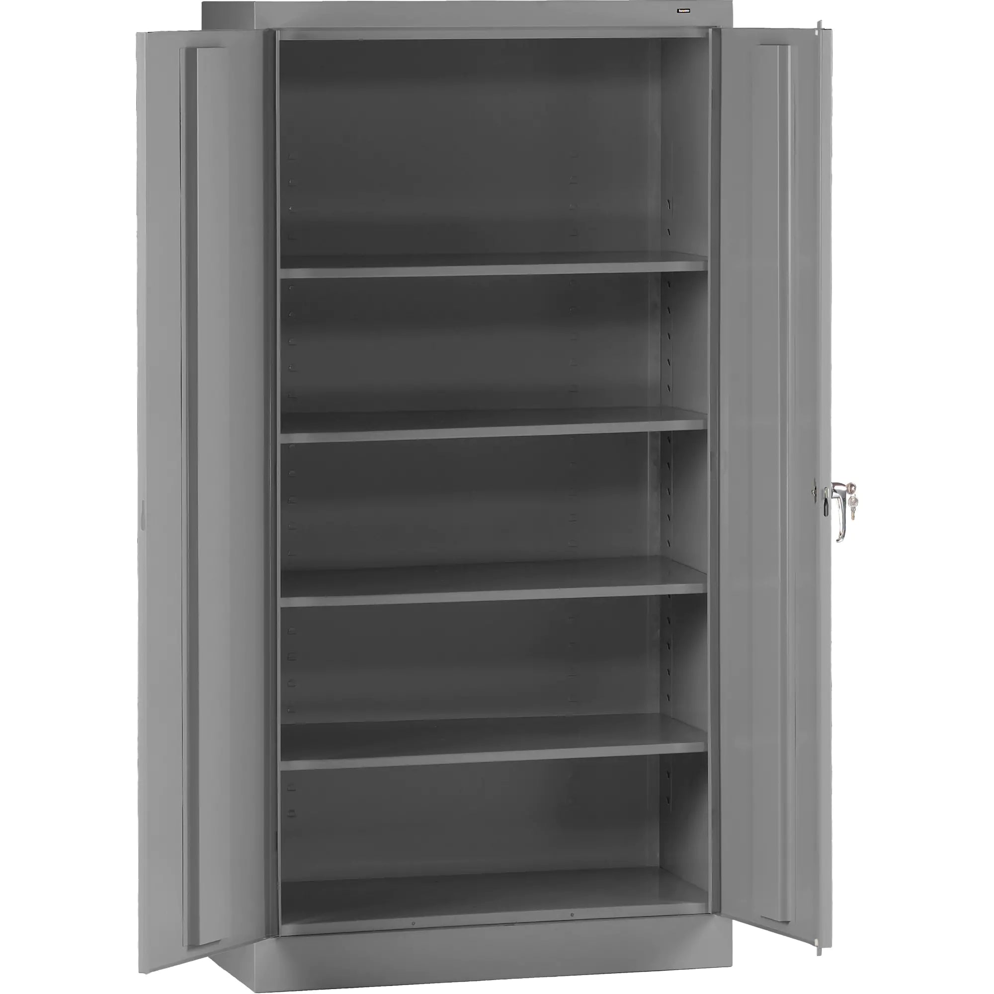 Standard Storage Cabinet, Steel, 4 Shelves, 72