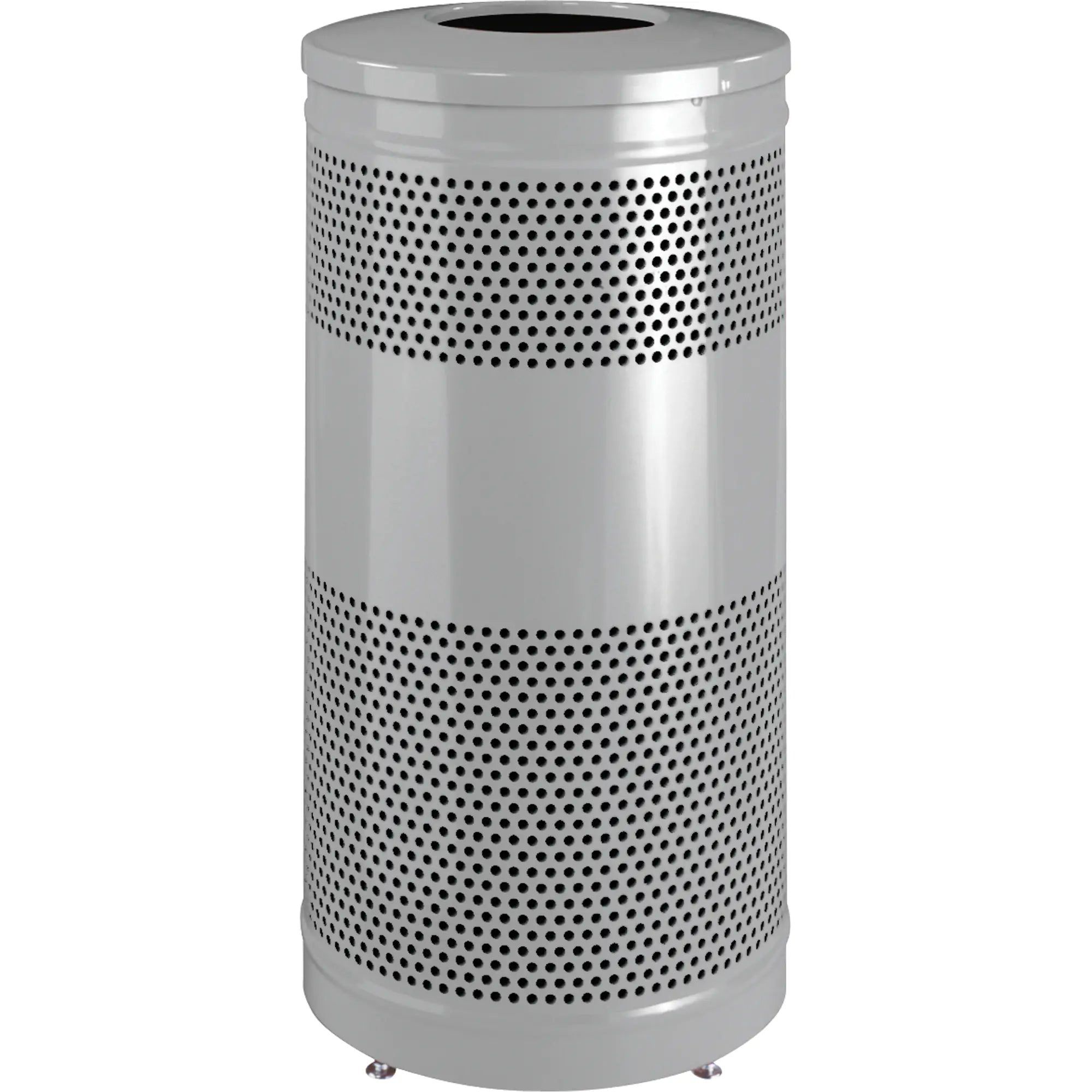 Classic Series Outdoor Waste Containers, Metal, 25 US gal. Each