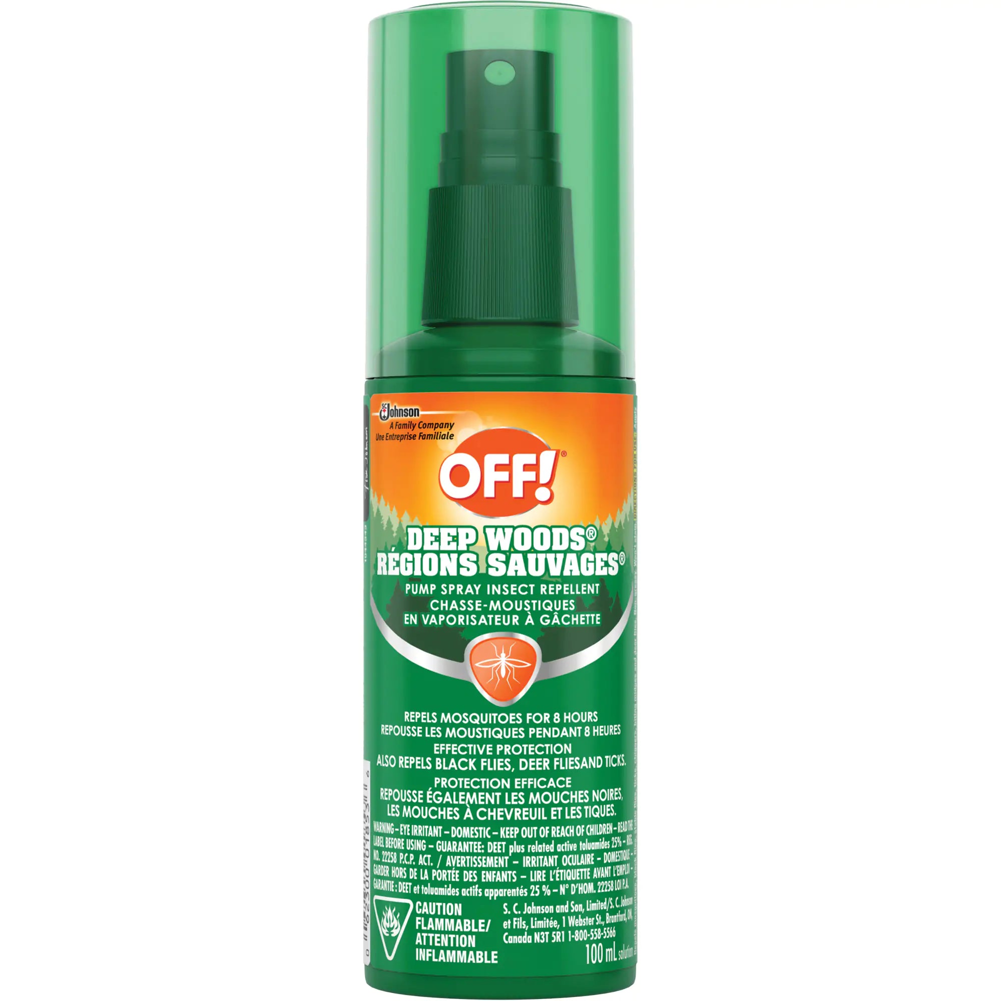 OFF! Deep Woods® Insect Repellent, 25% DEET, Spray, 100 ml