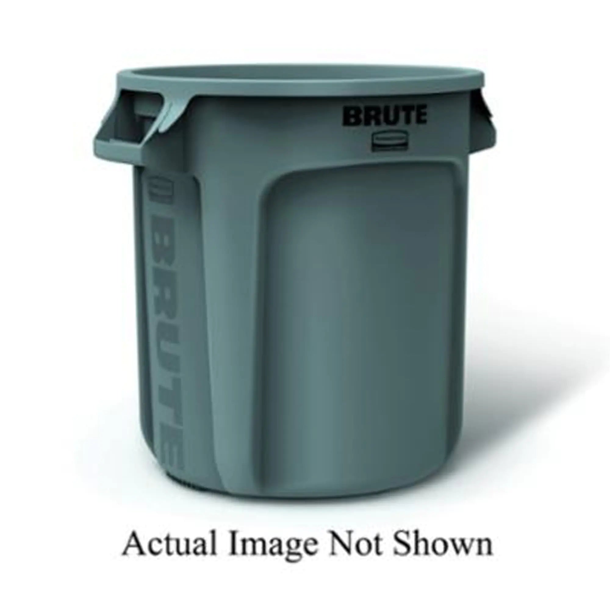 Vented Brute® Waste Container, Bulk, Plastic, 10 US gal. Each