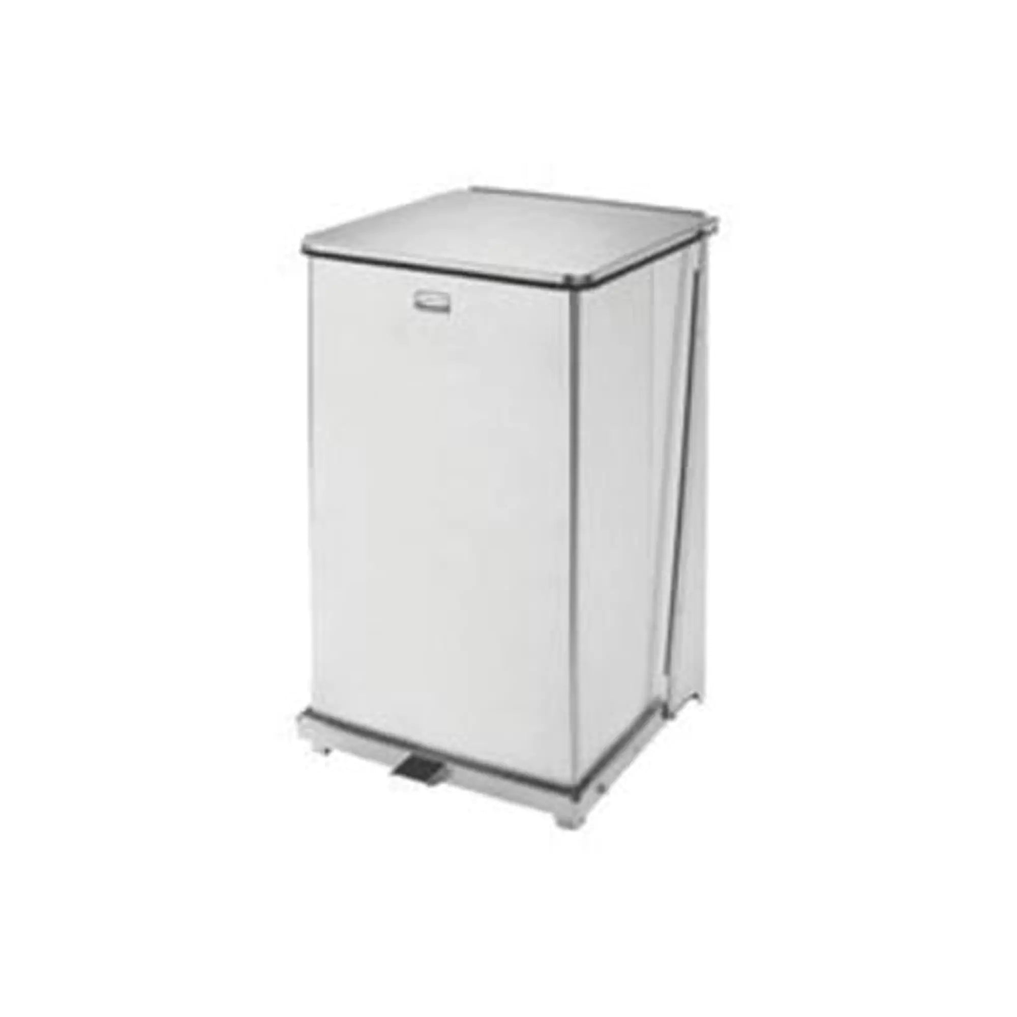 Defenders® Square Step Can with Liner, Stainless Steel, 25 US gal. Capacity Each