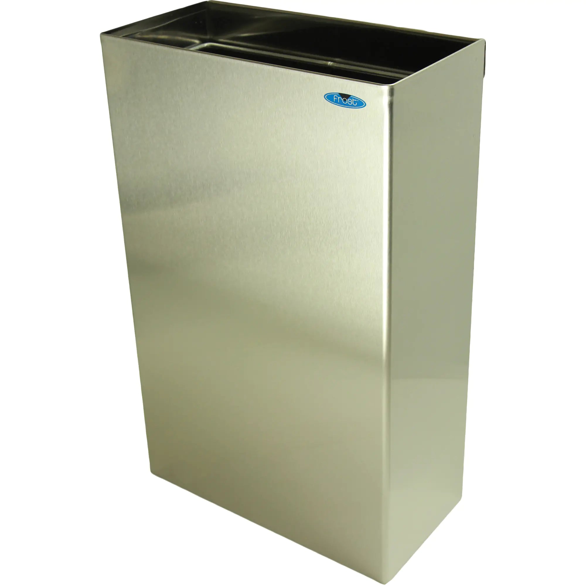 Wall Mounted Waste Receptacles, Stainless Steel, 11 US gal. Each