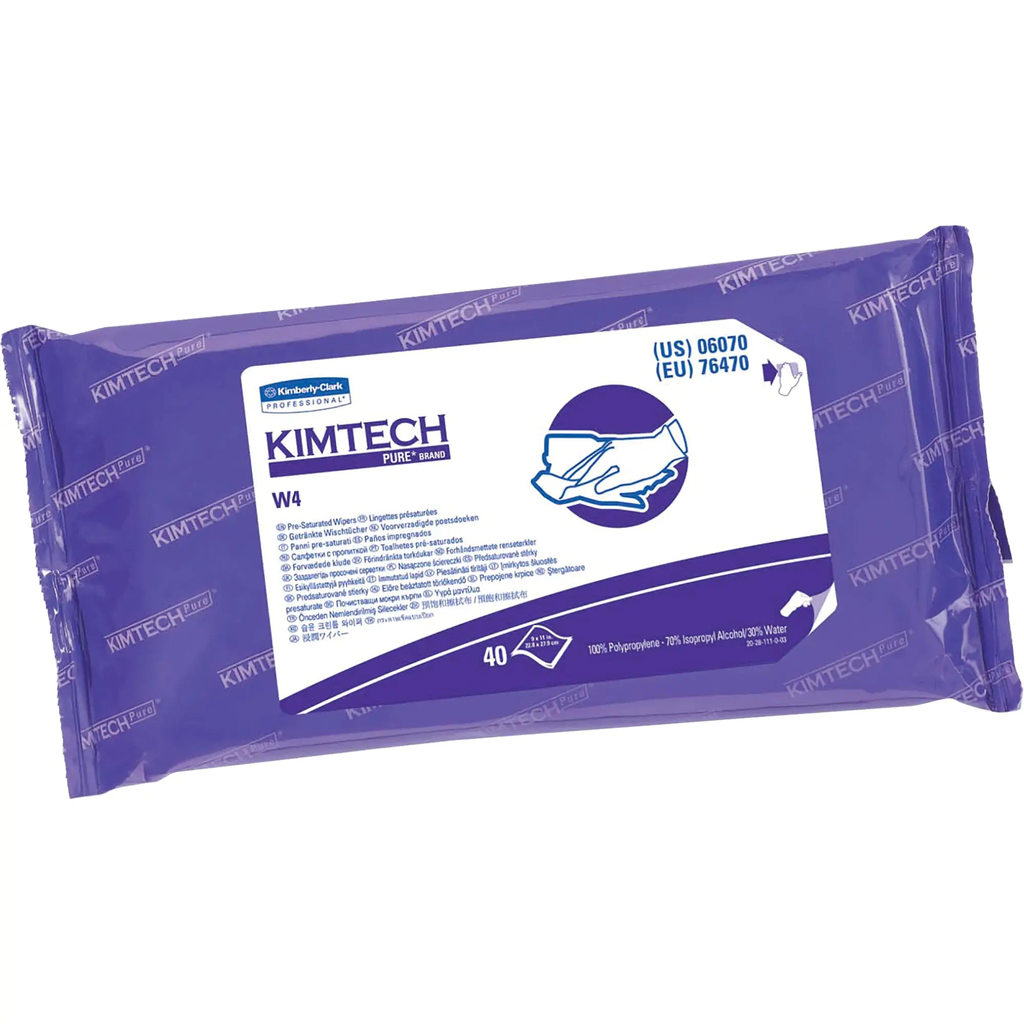 Kimtech™ Pure PreSat W4 Wipers, Specialty, 9