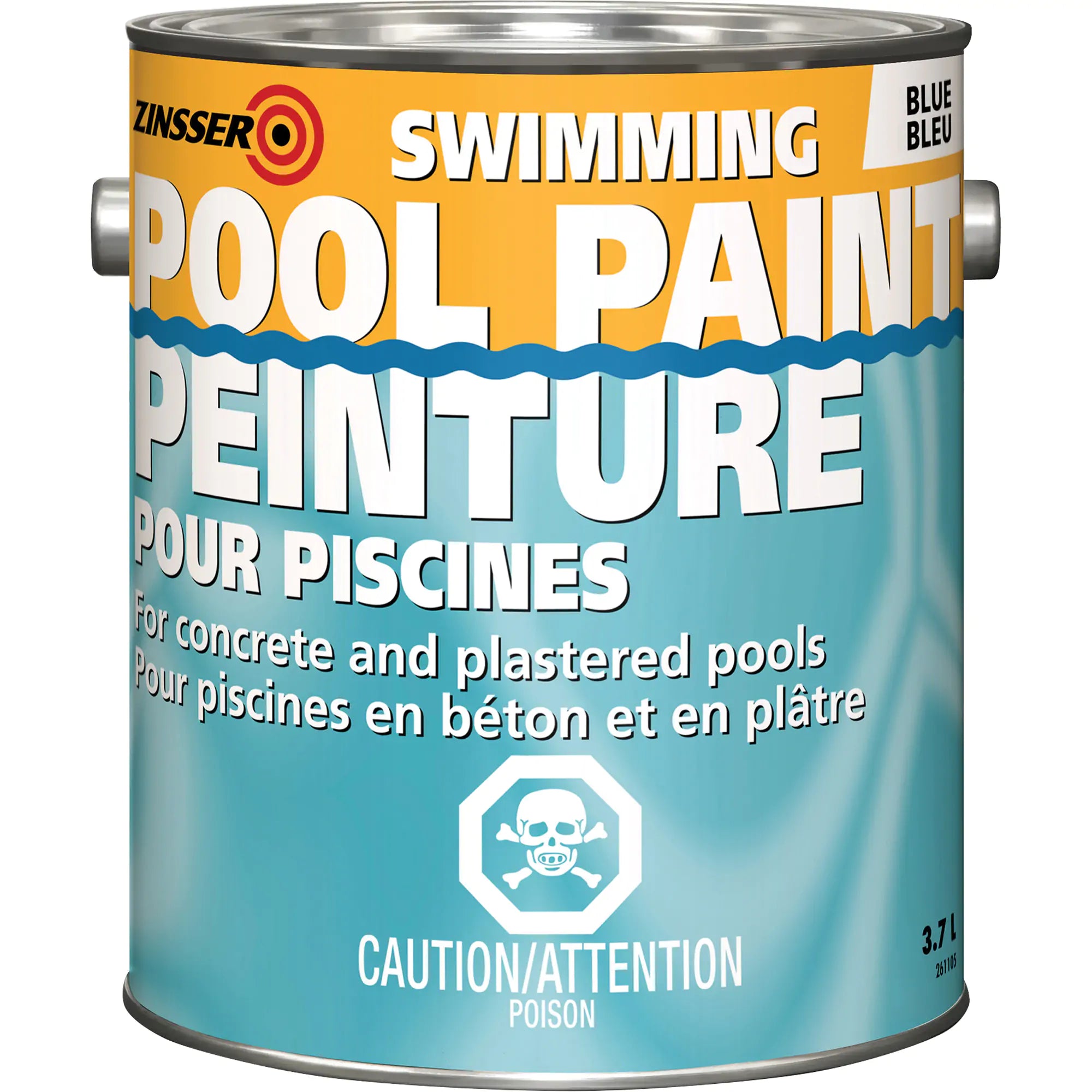 Swimming Pool Paint, Gallon, Blue Can