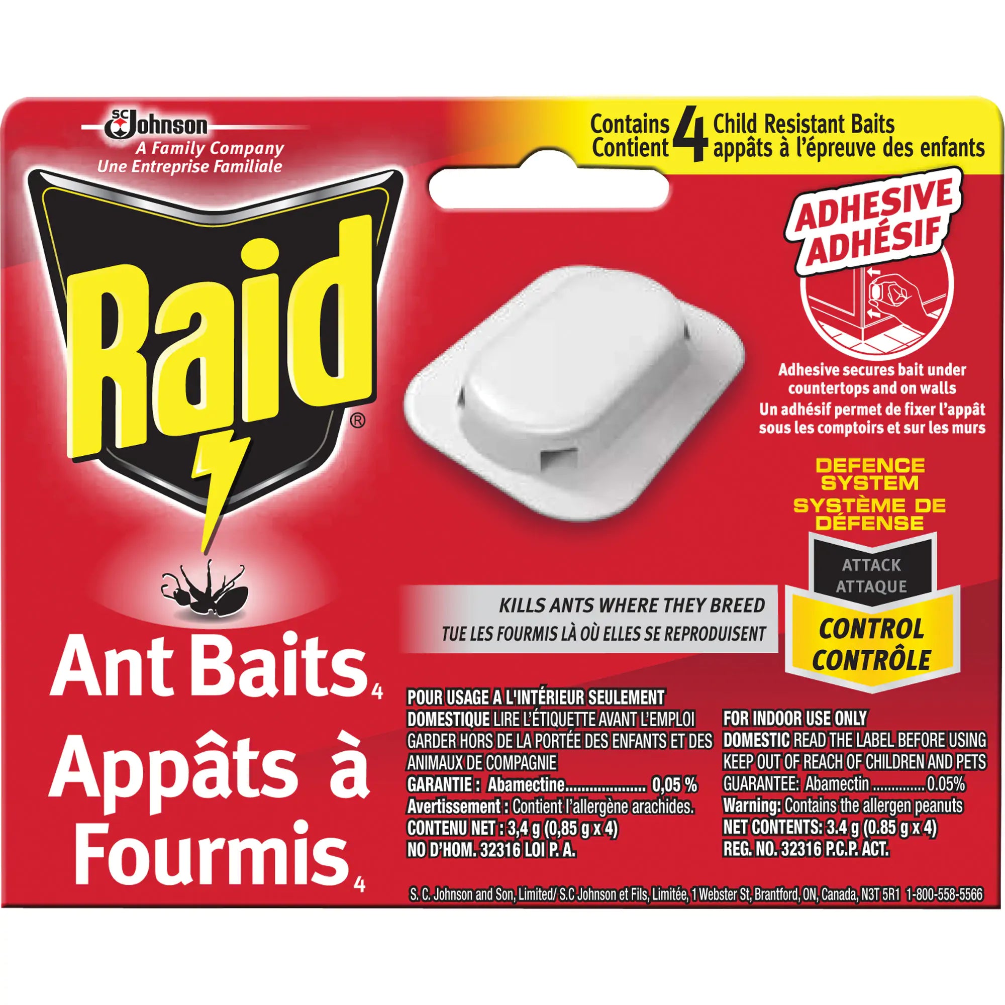 Raid® Ant Bait Traps Pack of 4