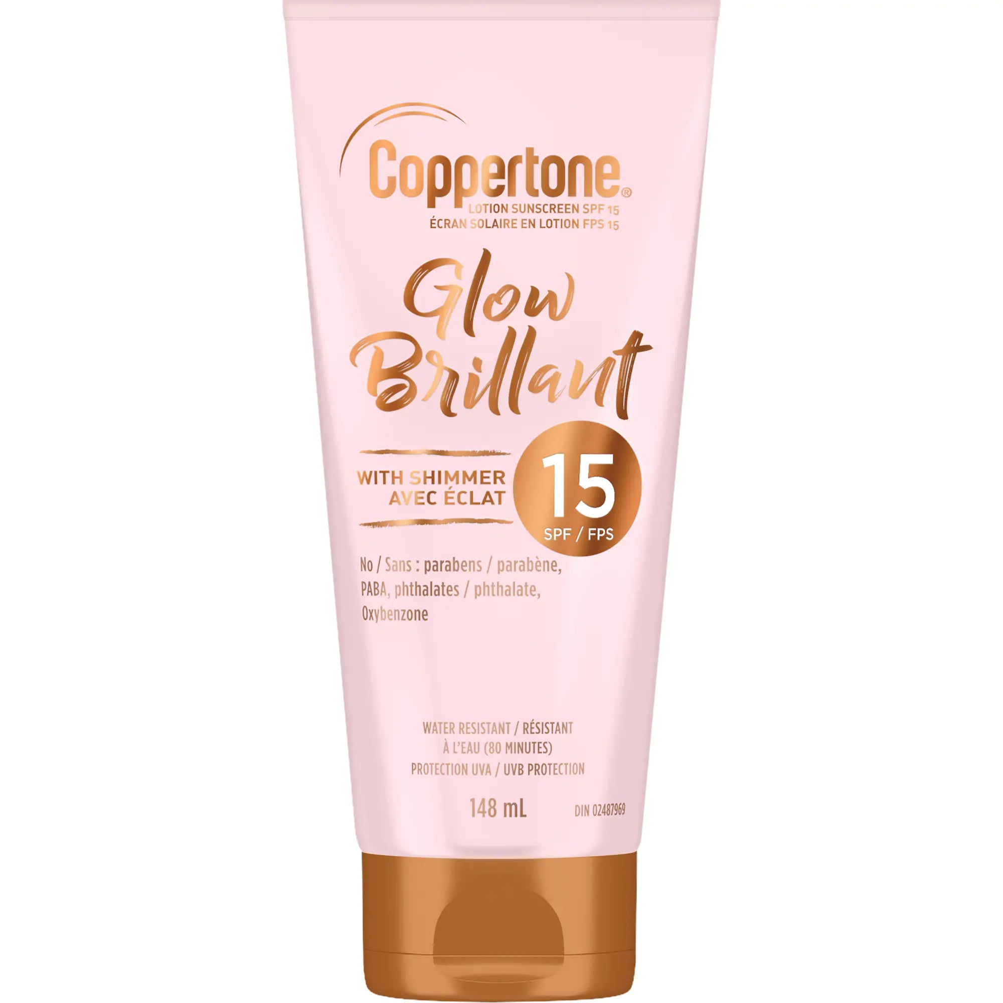 Glow Sunscreen with Shimmer, SPF 15, Lotion Bottle