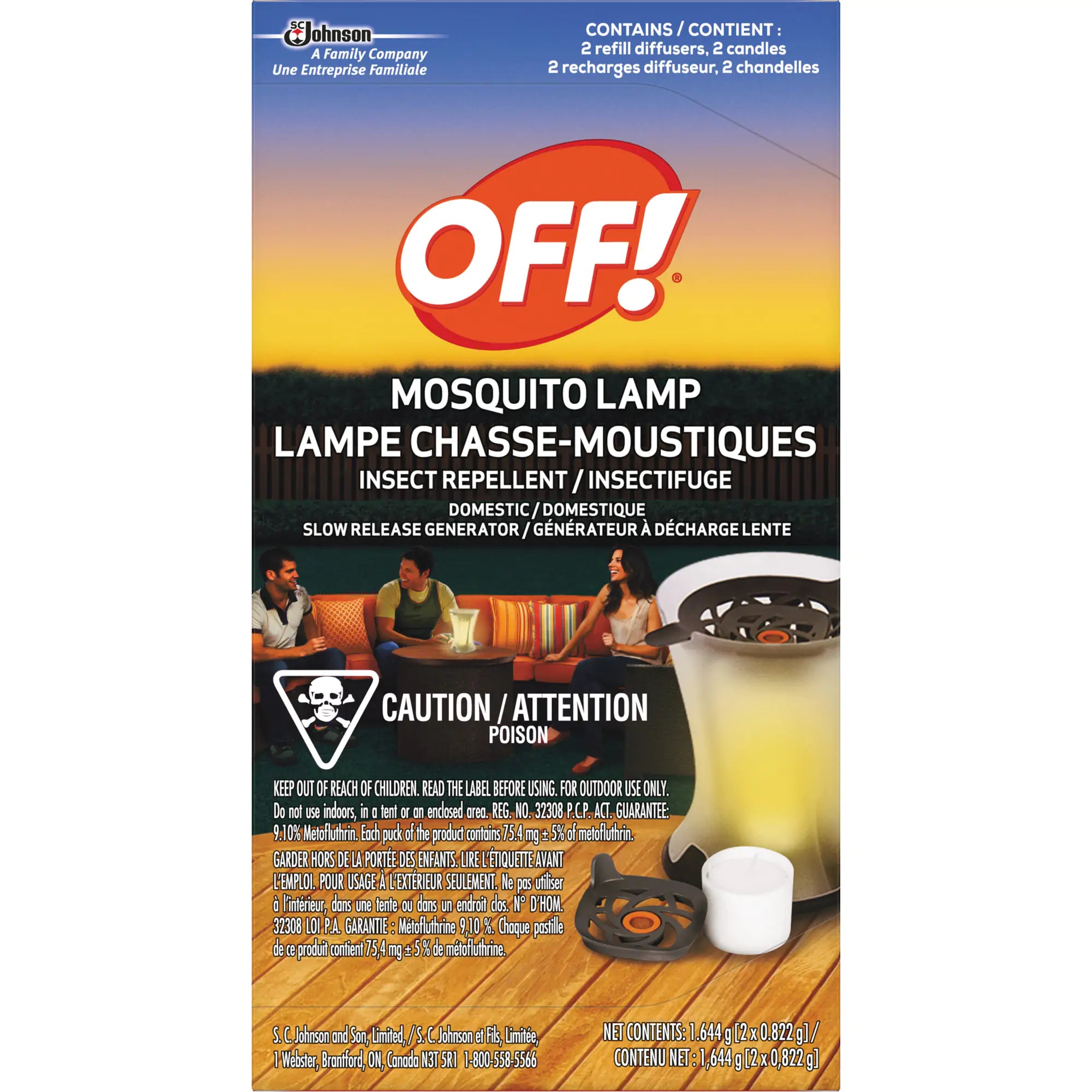 OFF! PowerPad® Mosquito Repellent Lamp Refills, DEET Free, Refill, 1.644 g Each