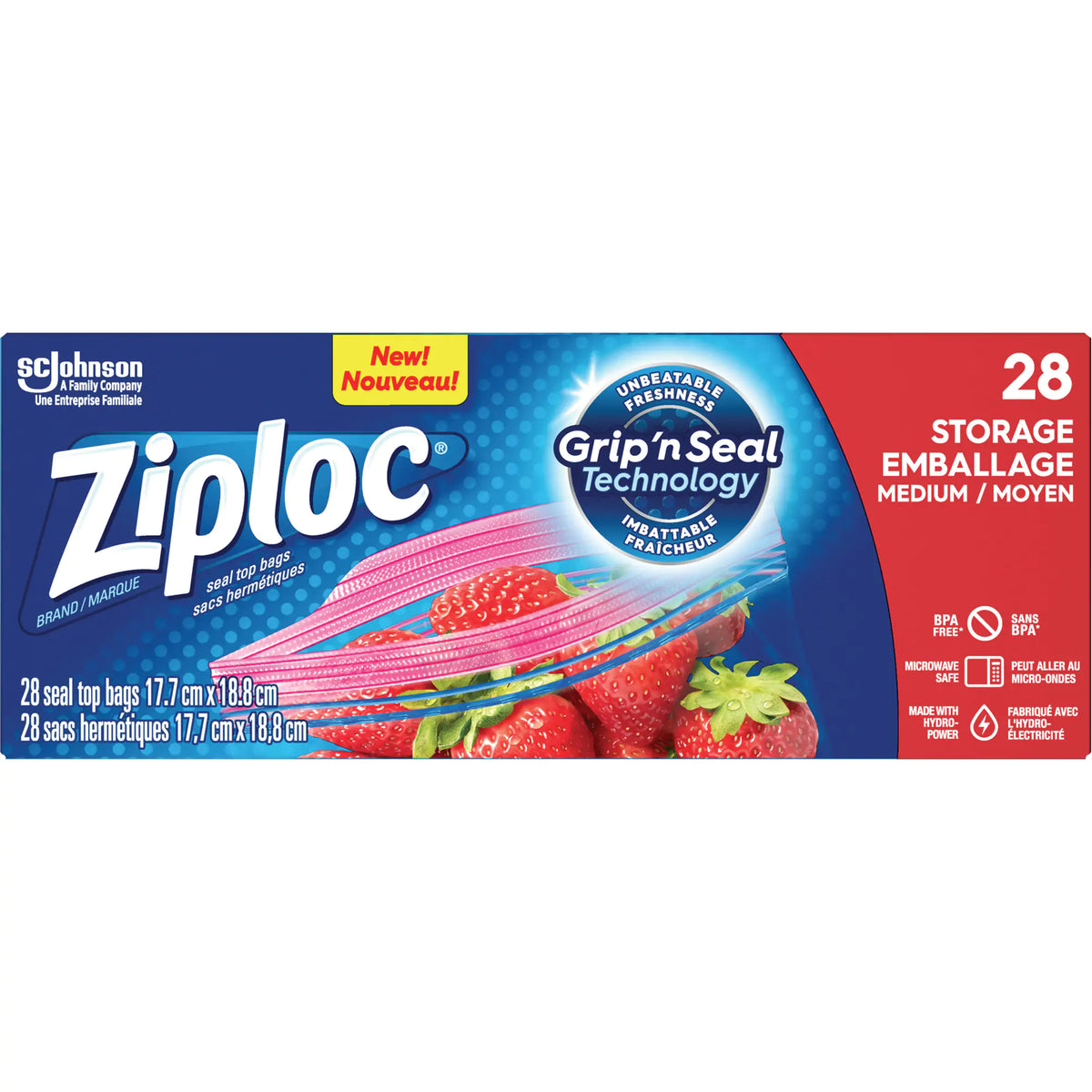 Ziploc® Storage Bags Box of 28 — Solutions Industrielles HB