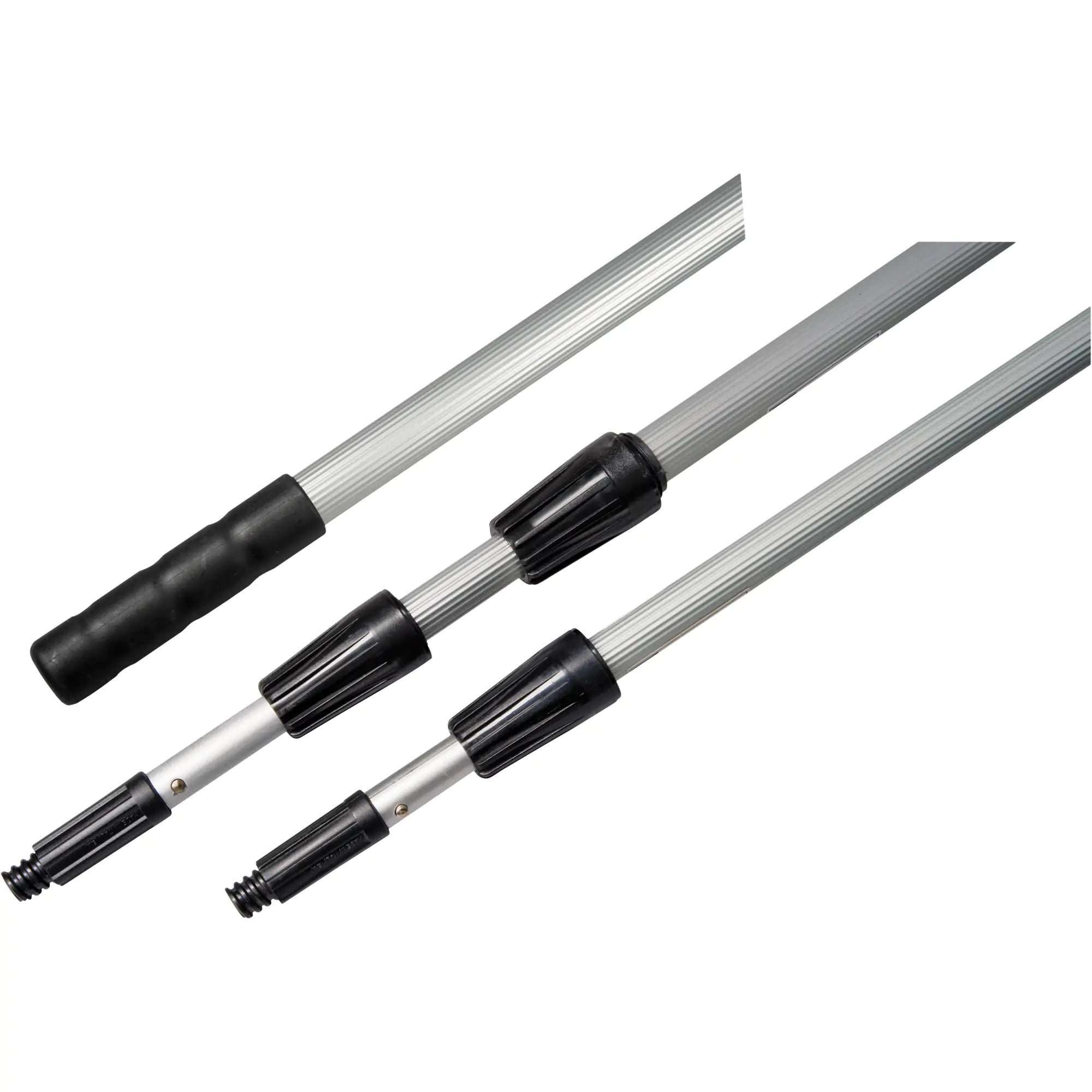 3-Piece Extension Handle, Aluminum, Telescopic, Threaded Taper Tip, 1