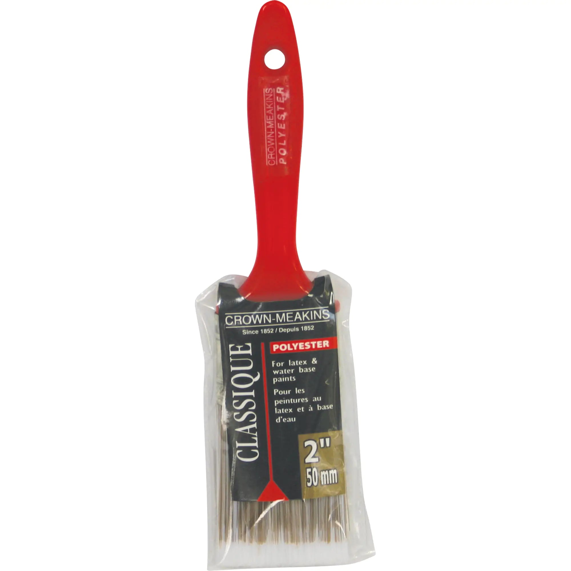 Classic Paint Brush, Polyester, Plastic Handle, 2