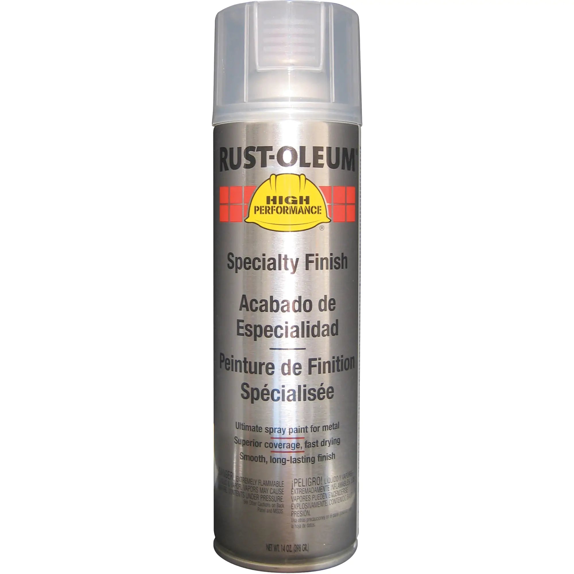 Enamel Spray Paint, Clear, 14 oz., Aerosol Can, Gloss