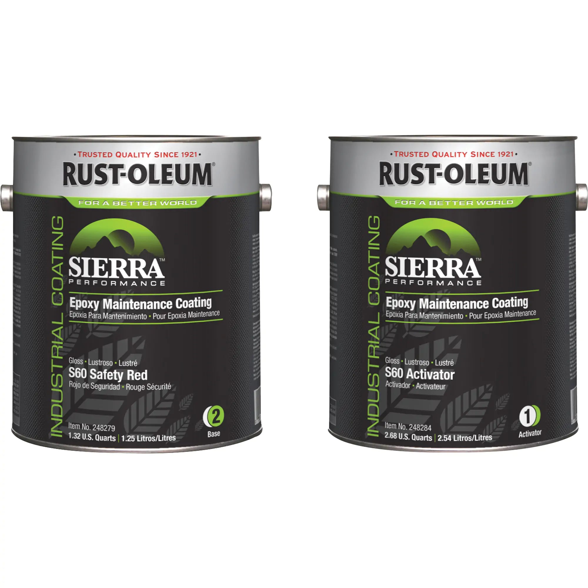 Sierra™ S60 Water-Based Epoxy Maintenance Coating Kit, Red Can