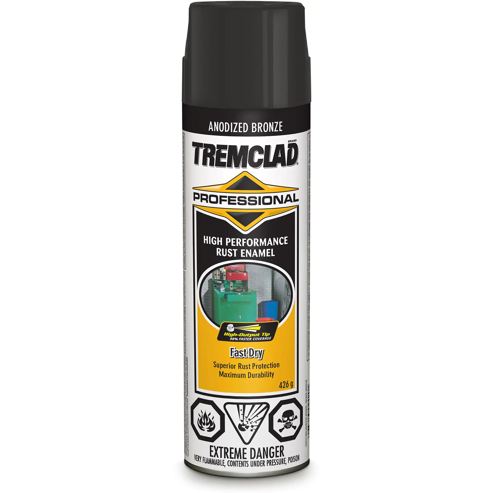 Tremclad® Professional Rust Enamel, Bronze, Aerosol Can, High-Gloss Can