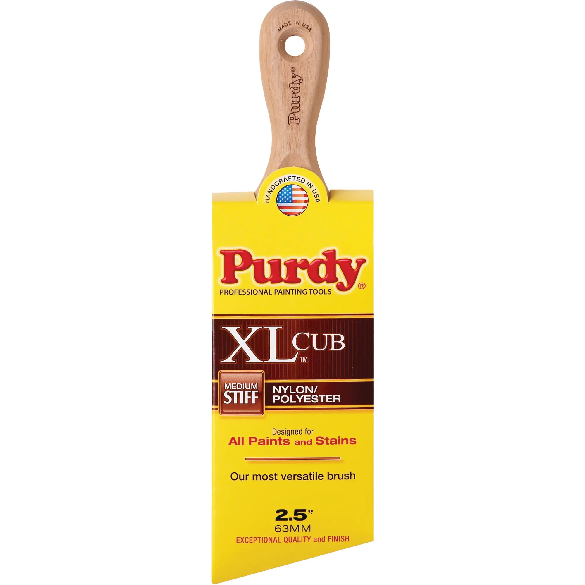 XL Moose Paint Brush, Poly/Nylon, Wood Handle, 2-1/2