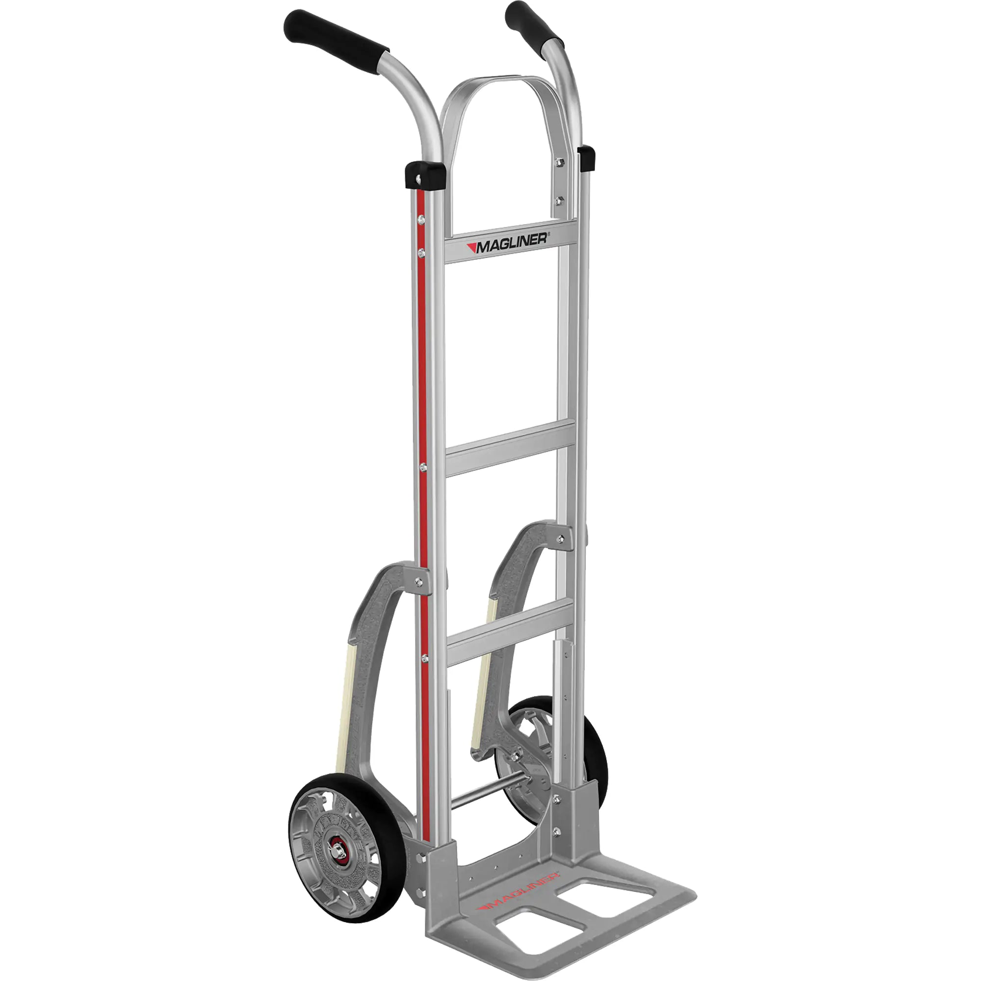 Knocked Down Hand Truck, Dual Handle, Aluminum, 48