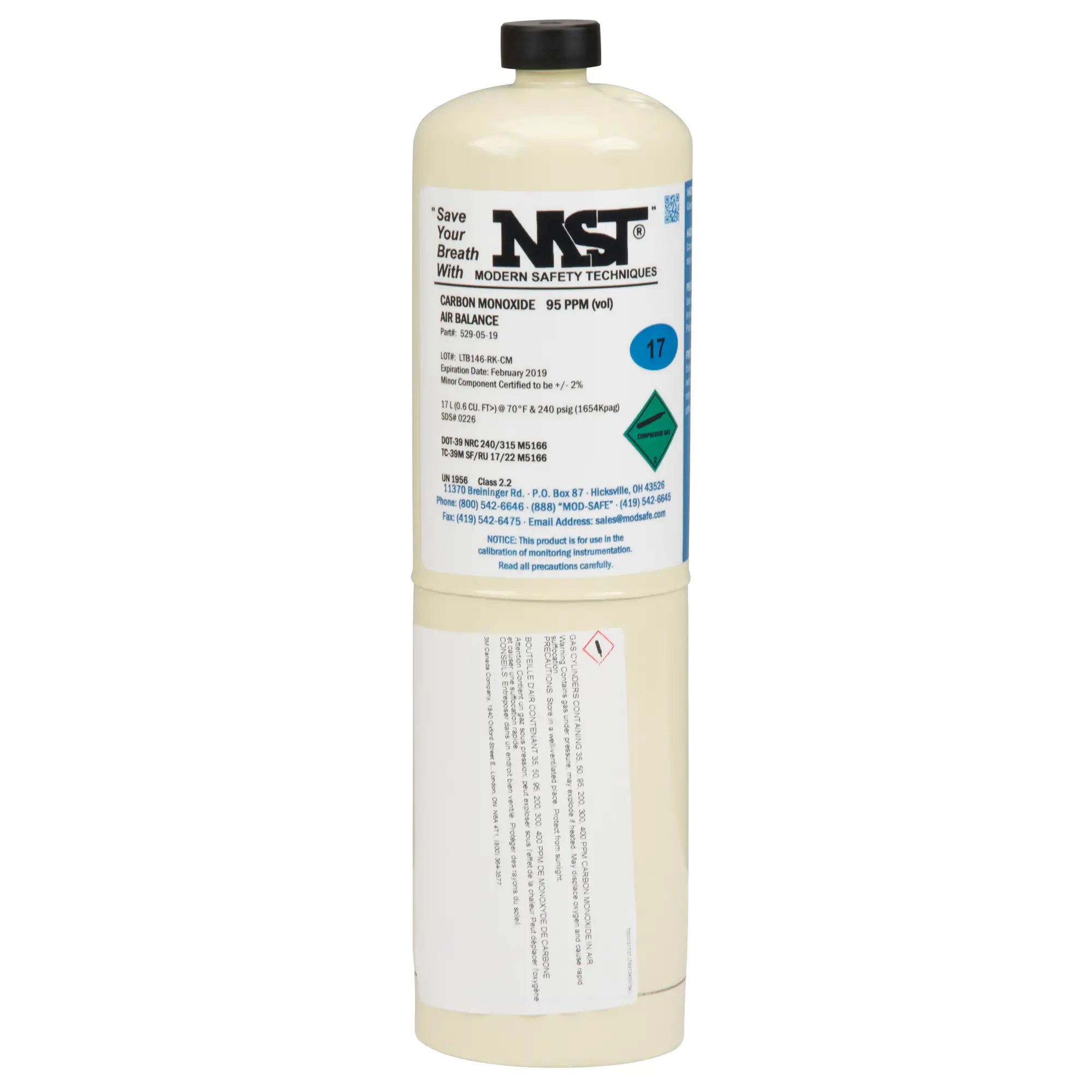3m™ Span Gas Cylinder Each