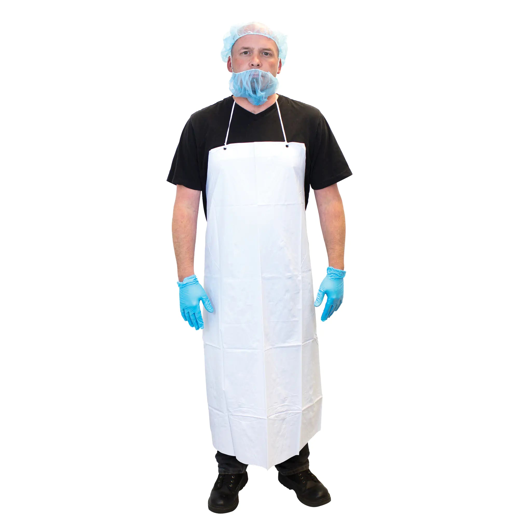 Vinyl Aprons, Vinyl, White, 35