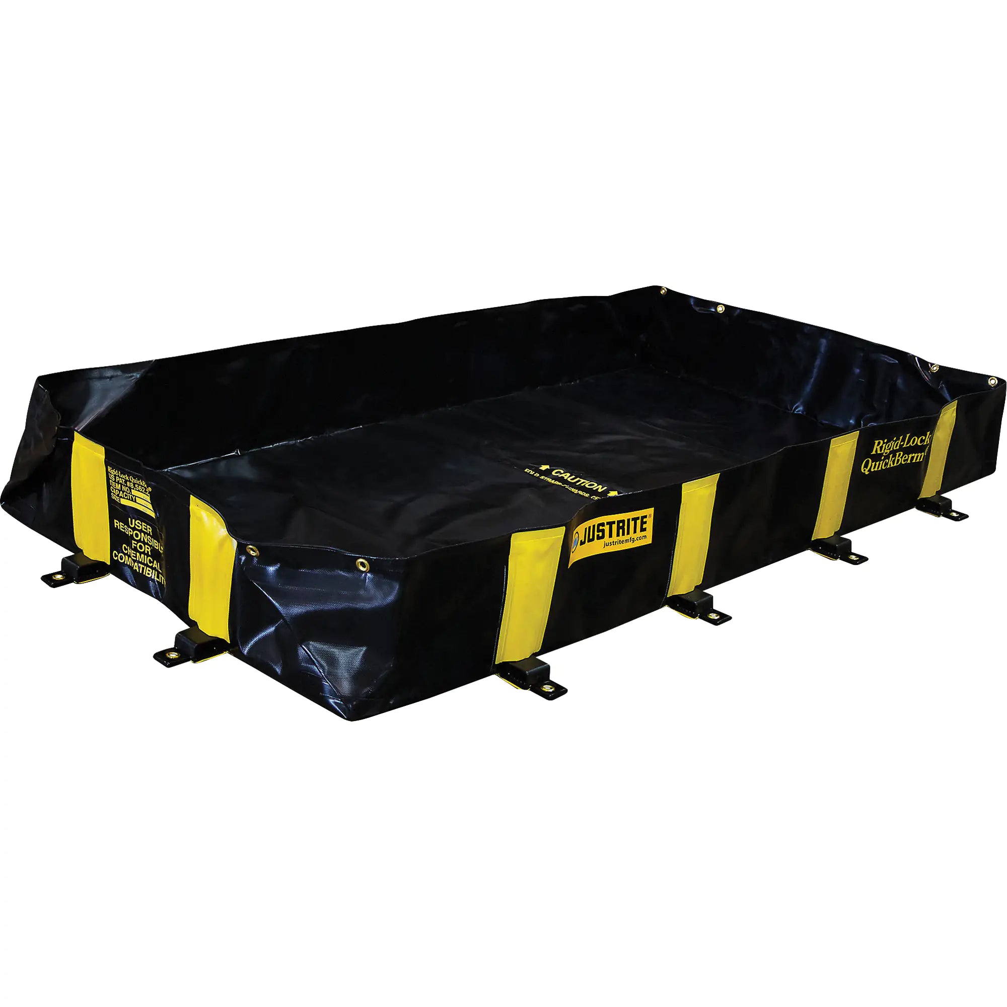 Rigid-Lock QuickBerm®, 355 US gal. Spill Capacity, 8' L x 6' W x 12