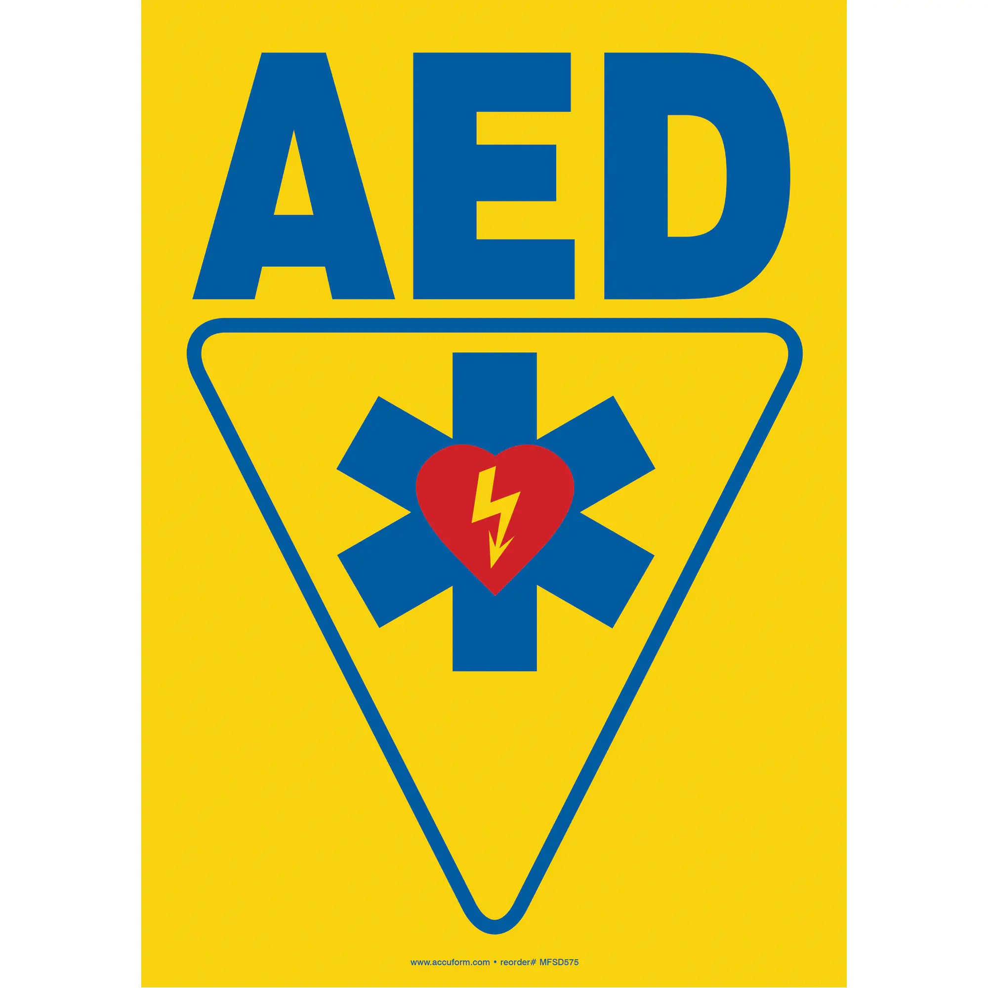 AED Sign, 10