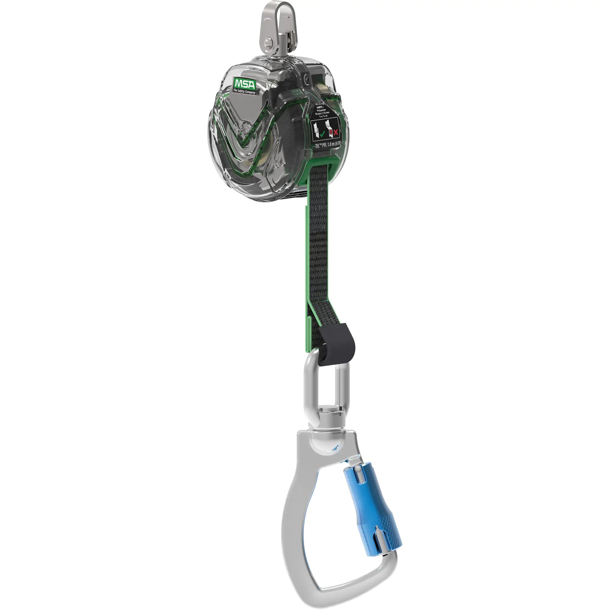 V-TEC™ Personal Fall Limiter, 6', Polyester, Stationary Each