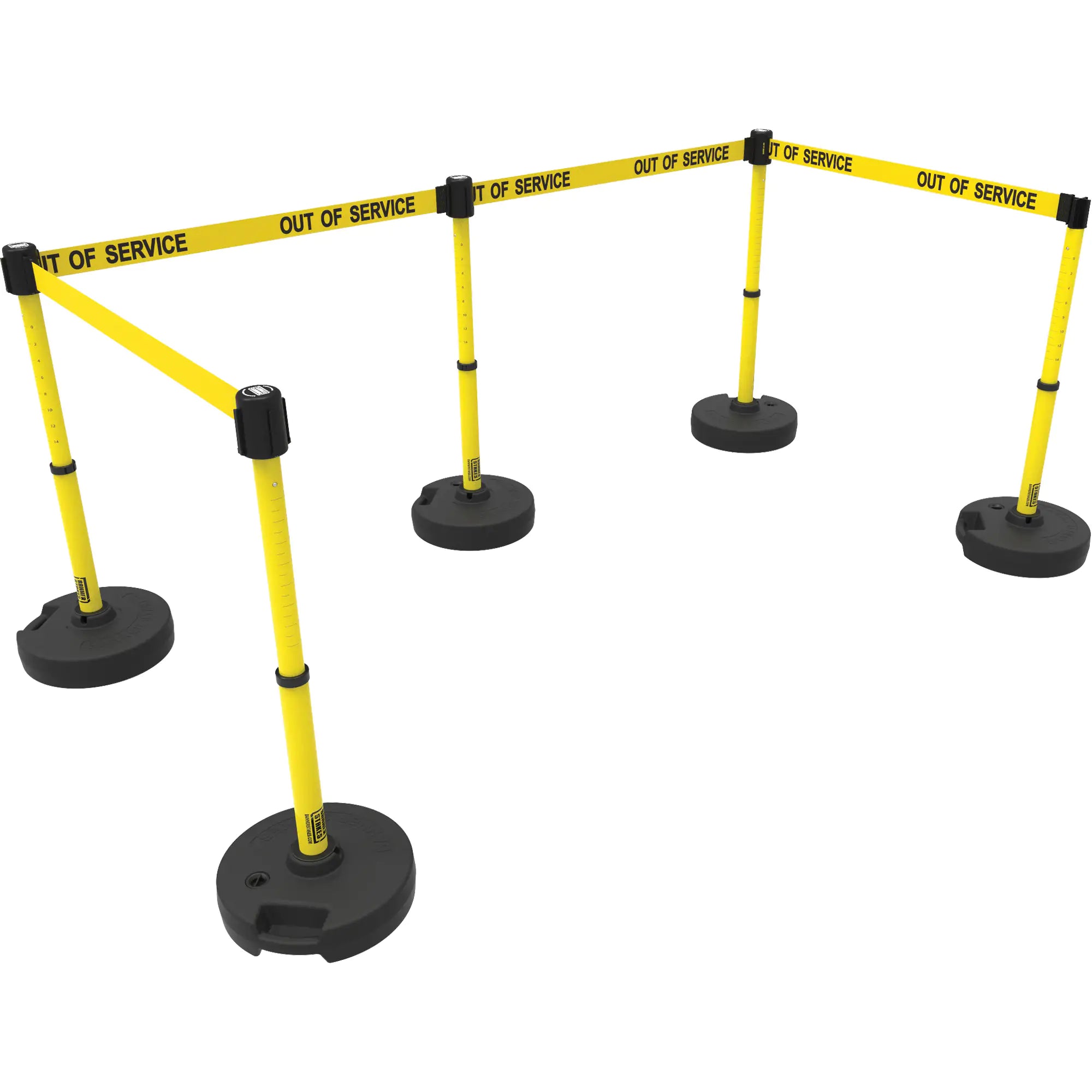 PLUS Barrier Post Set X5, Plastic, 42