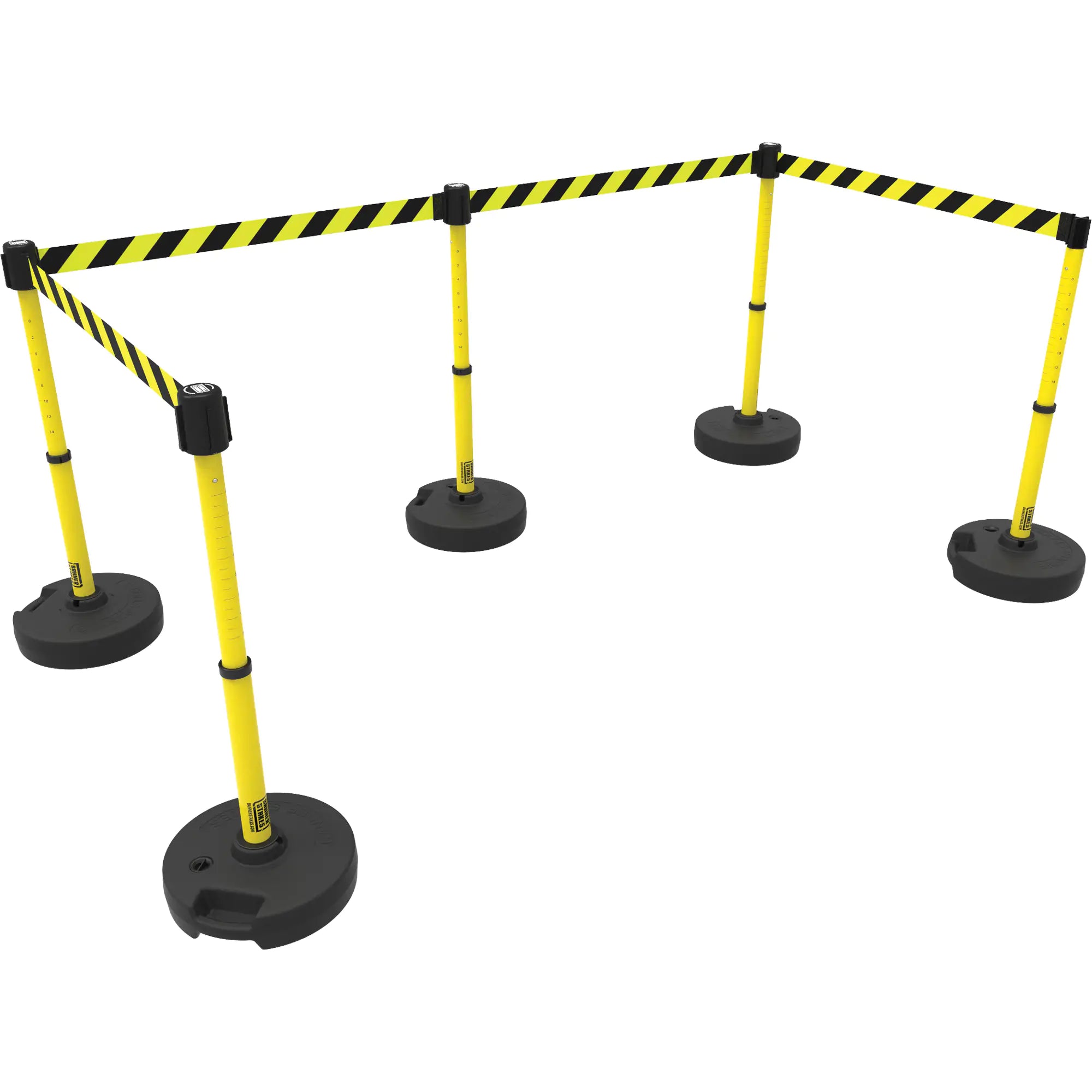 PLUS Barrier Post Set X5, Plastic, 42