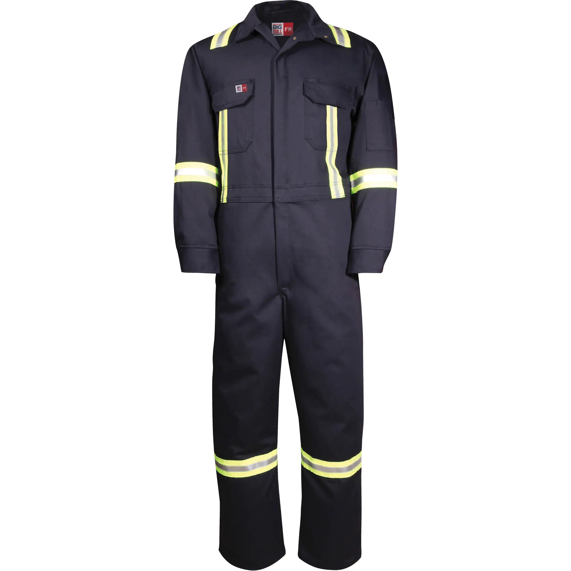 Westex™ UltraSoft® Deluxe Coveralls with Reflective Material, Size 36, Navy Blue, 8.7 cal/cm²
