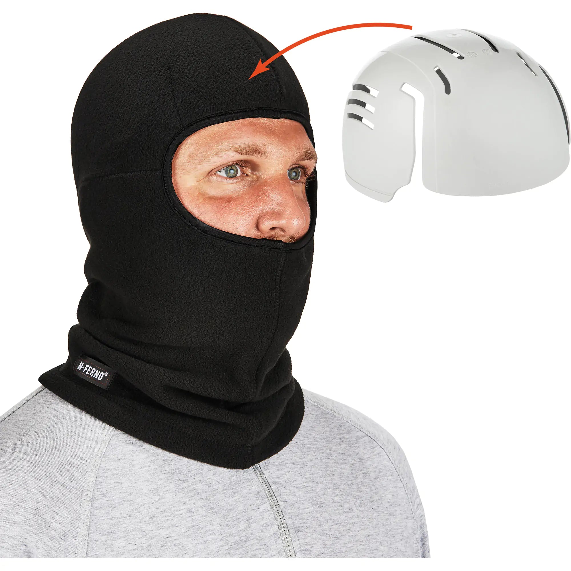 N-Femo® Zippered Balaclava Face Mask with Bump Cap Insert Each