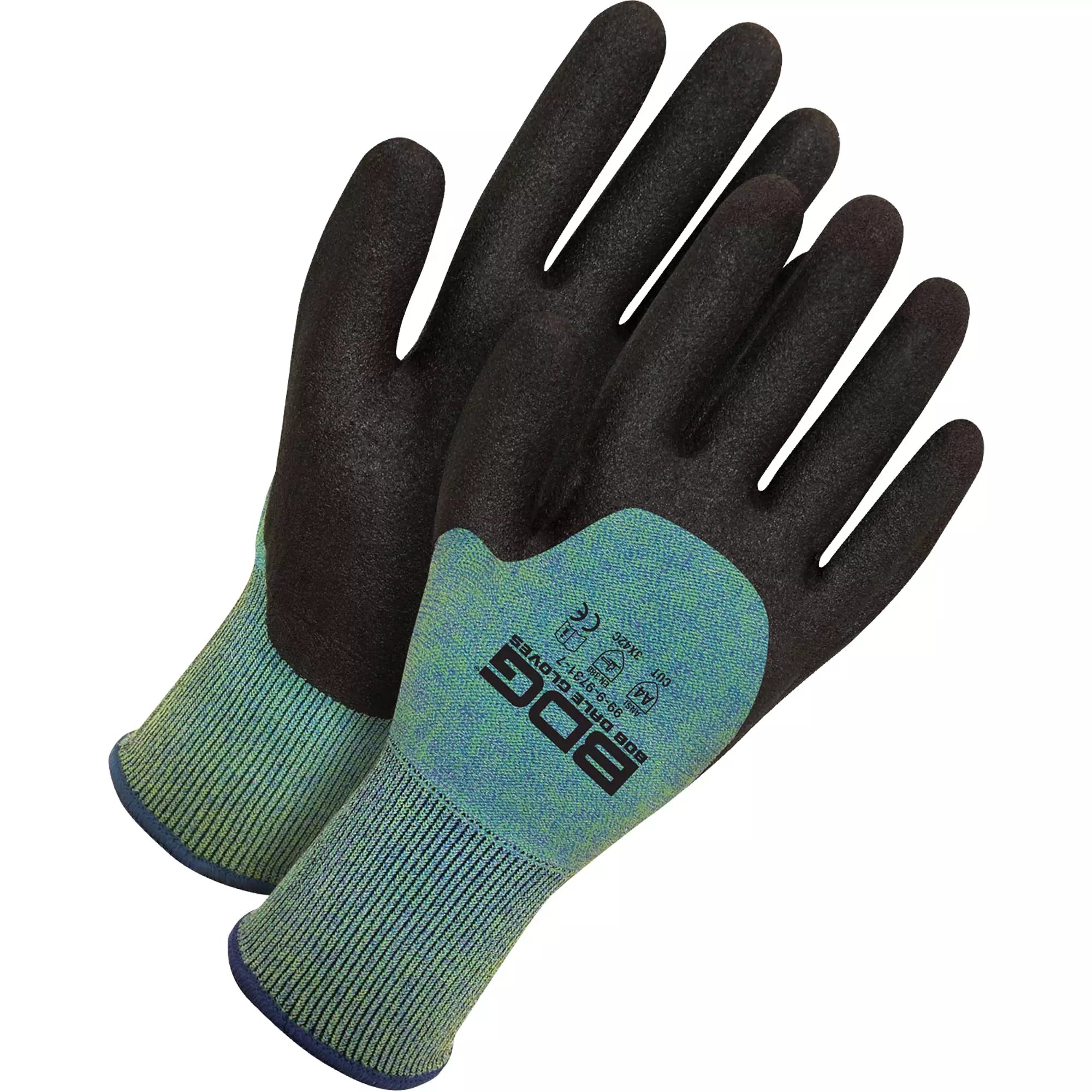 Cut-X™ Seamless Knit Cut Resistant Gloves, Size 7, PVC Coated, Nylon/Fibreglass/Lycra® Shell, ASTM ANSI Level A4/EN 388 Level C Pair